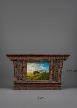 Newari Photo Frame Wood |  Handcrafted & Ready for Your Favorite Photos