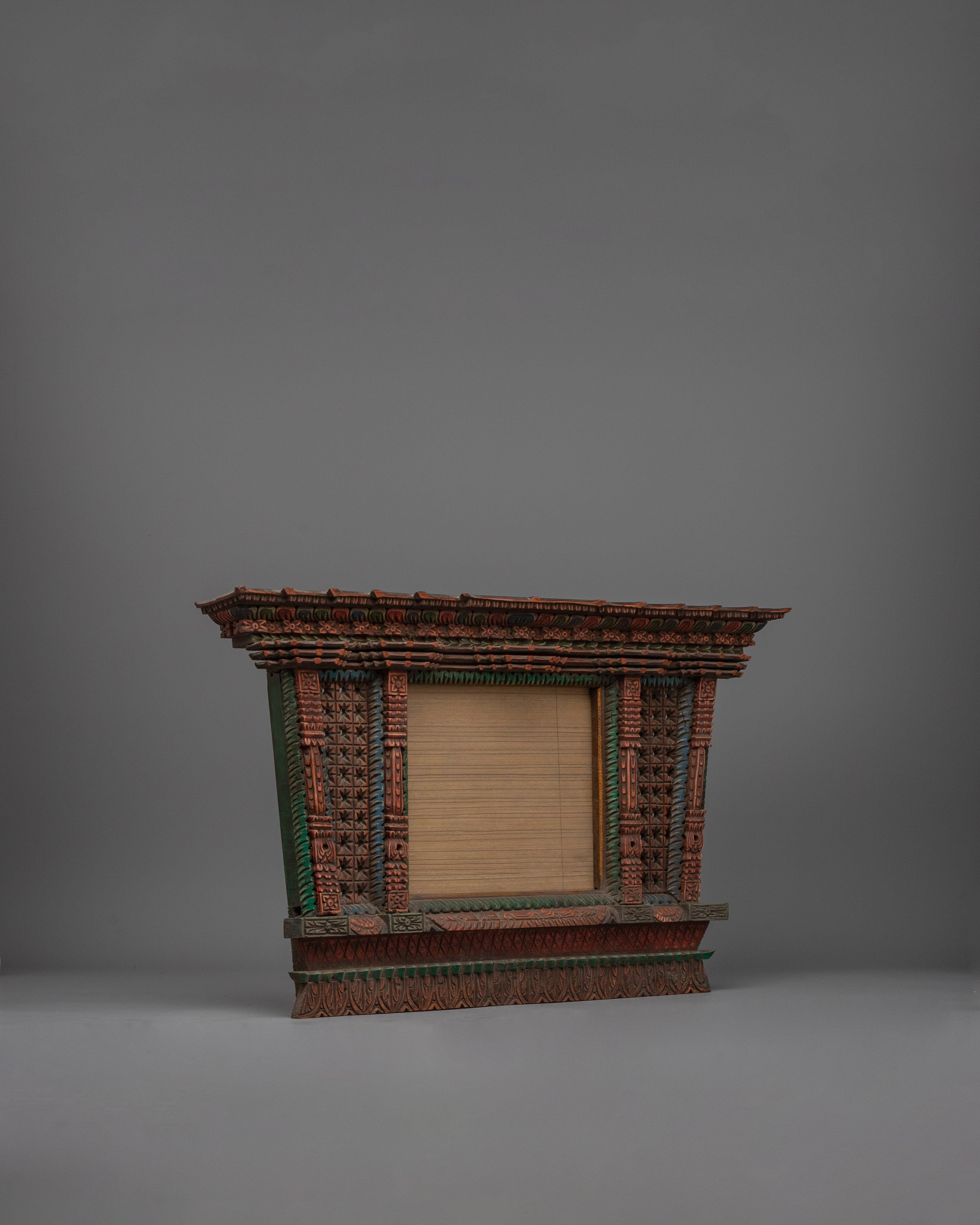 Newari Photo Frame Wood |  Handcrafted & Ready for Your Favorite Photos
