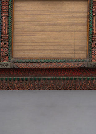 Newari Photo Frame Wood |  Handcrafted & Ready for Your Favorite Photos