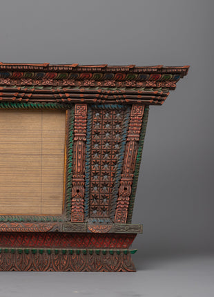 Newari Photo Frame Wood |  Handcrafted & Ready for Your Favorite Photos