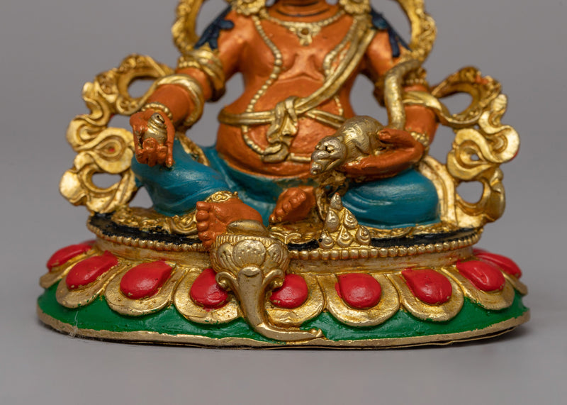 Buddhist Wealth Dzambala Statue | Traditionally Handcarved Figure