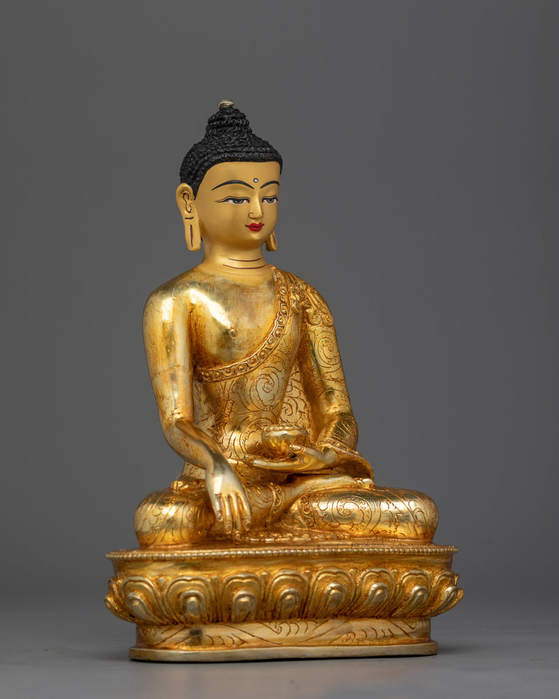 Shakyamuni Buddha Buddha Statue With Throne | Artfully Crafted for Enhanced Spiritual Reflection