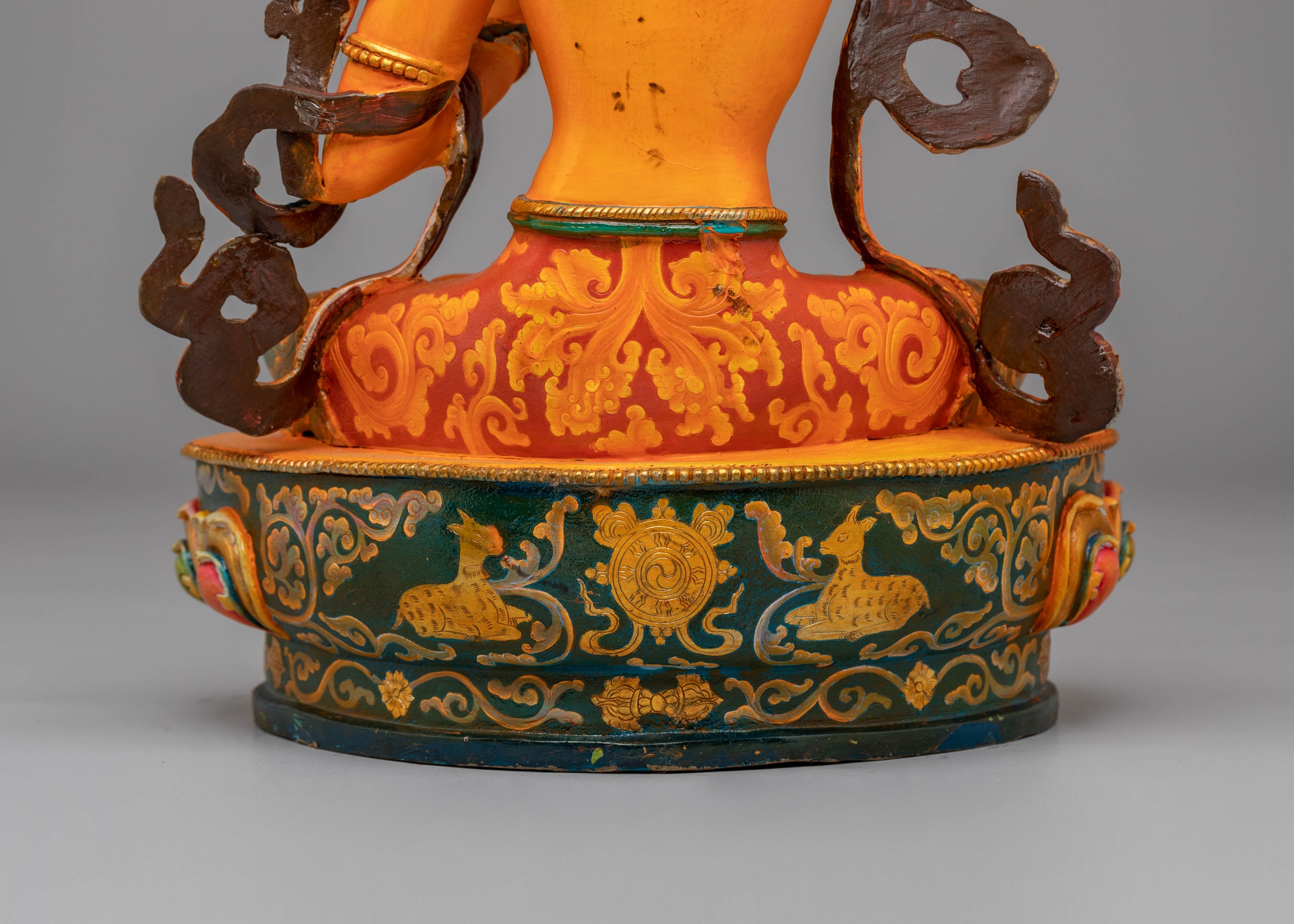 Manjushri Statue with Flaming Sword | Bodhisattva of Wisdom and Knowledge