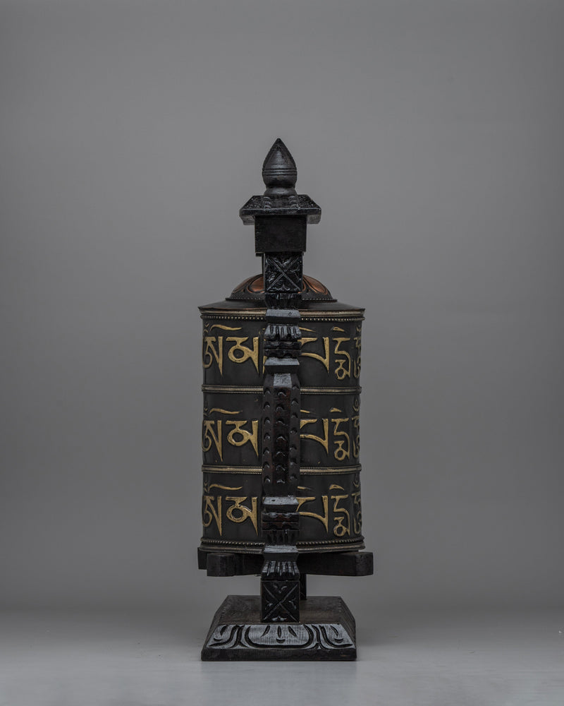 Handcrafted Buddhist Prayer Wheel | Traditional Spiritual Tool for Meditation and Rituals