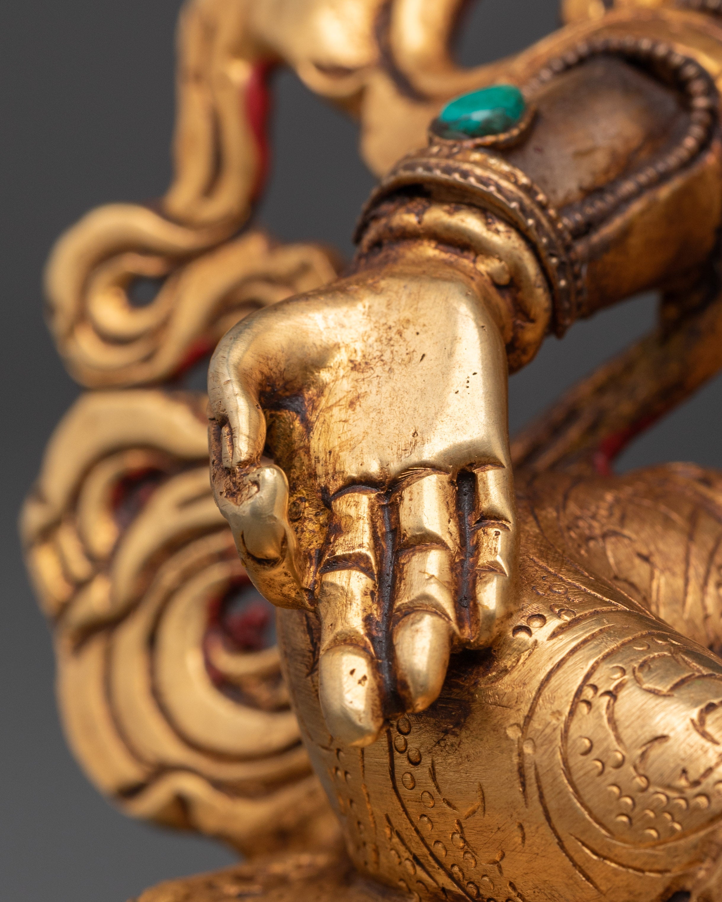 Crystal Green Tara Statue | Buddhist Goddess of Compassion
