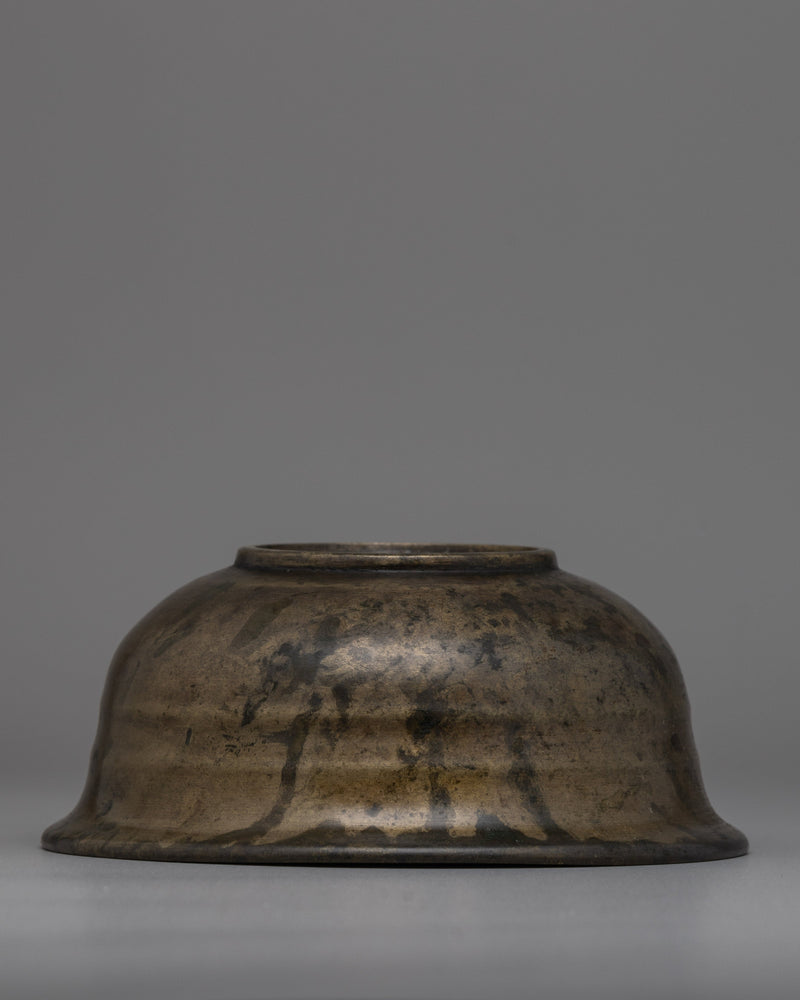 Decorative Tibetan Bronze Bowl | Perfect for Altar and Home Decor