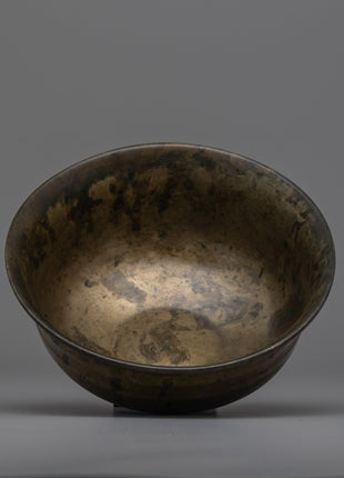 Decorative Tibetan Bronze Bowl | Perfect for Altar and Home Decor