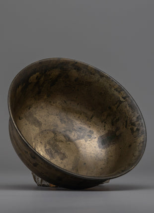 Decorative Tibetan Bronze Bowl | Perfect for Altar and Home Decor