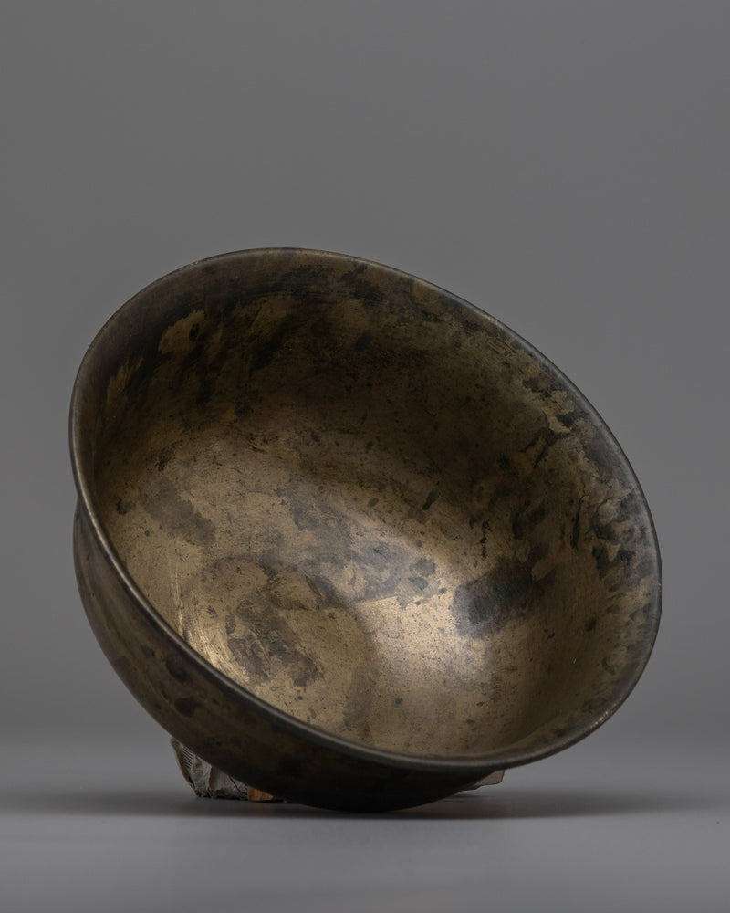 Decorative Tibetan Bronze Bowl | Perfect for Altar and Home Decor