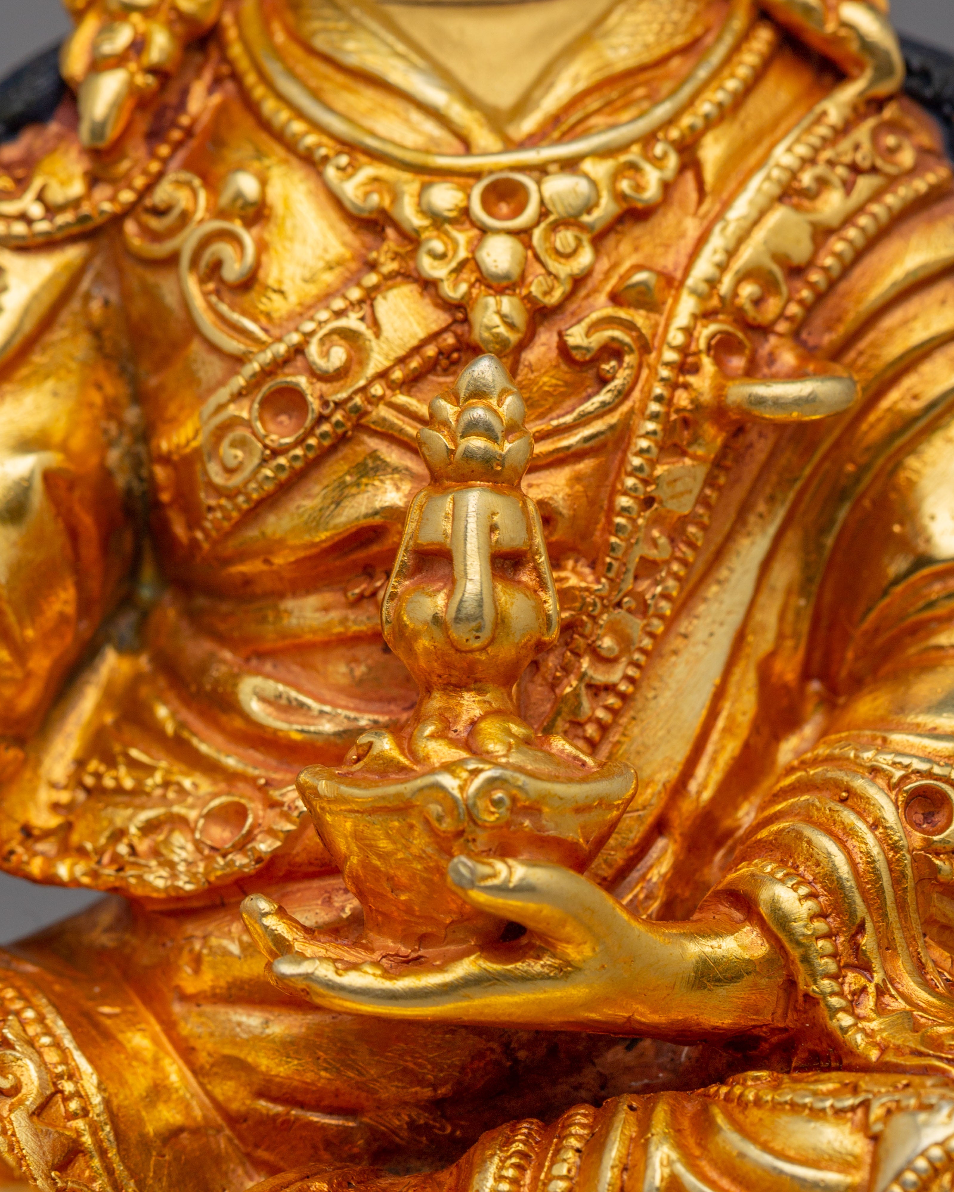 Spiritual Ritual Guru Rinpoche Statue | Tibetan Deity Sculpture