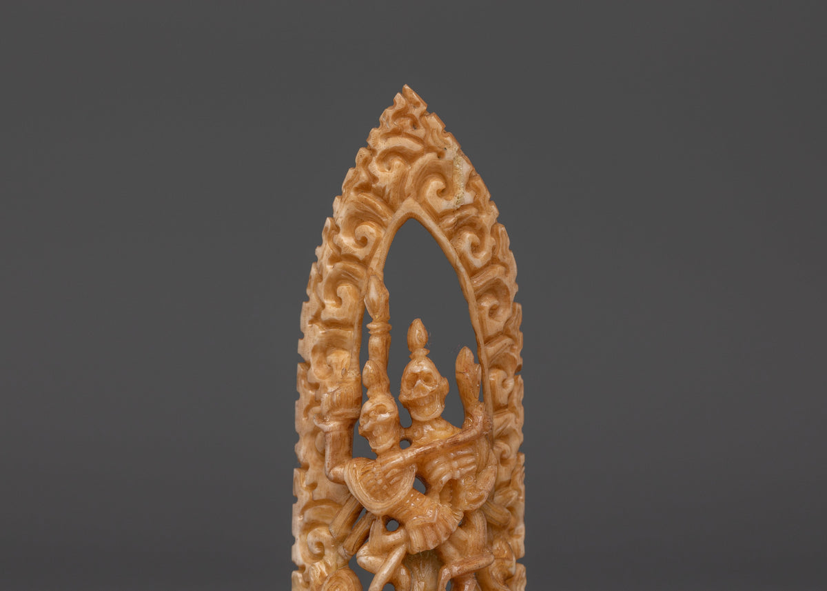 Tibetan Chitipati Bone Sculpture | Symbol of Impermanence and Spiritual Transformation