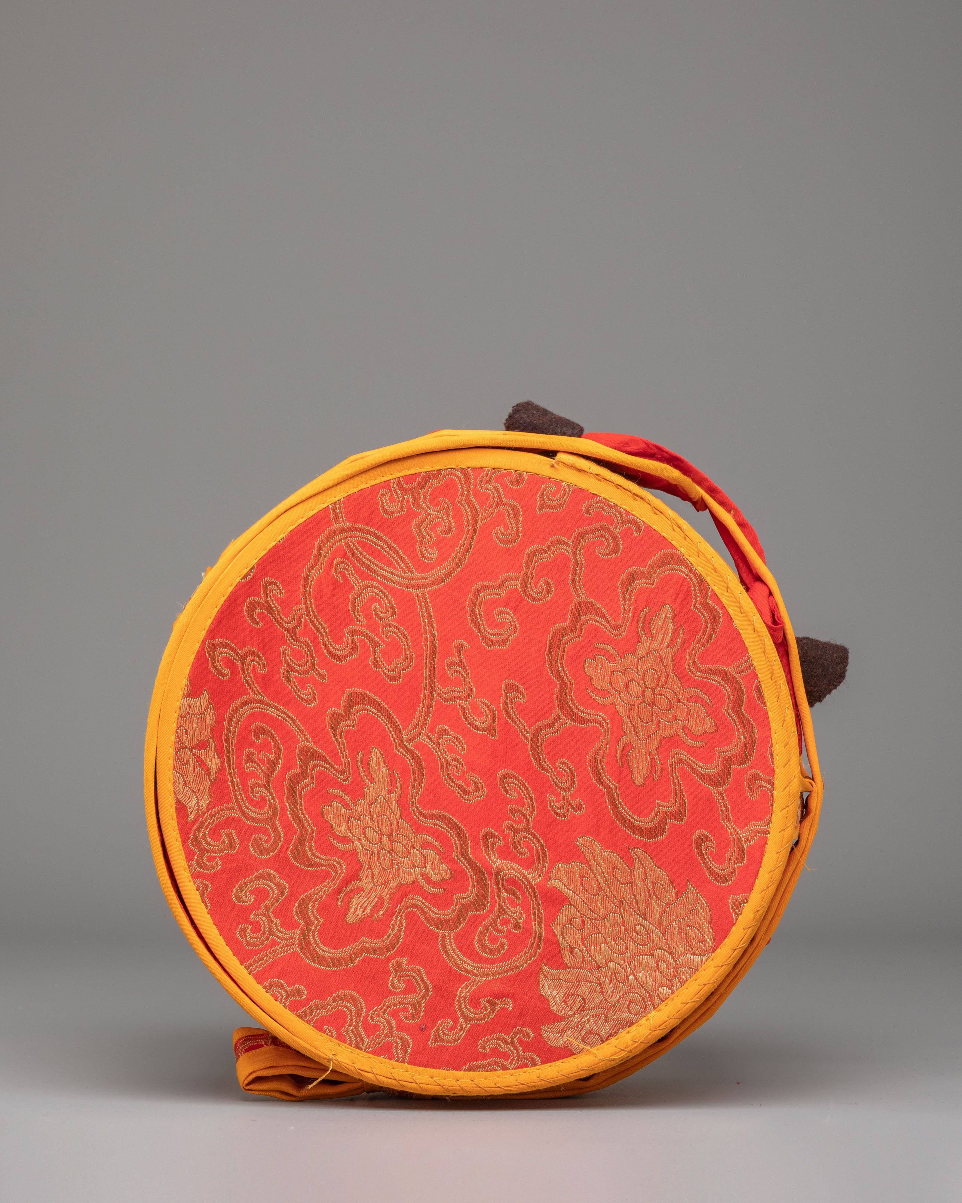 Sacred Vajrayana Damaru Instrument | Tibetan Buddhist Chod Drum