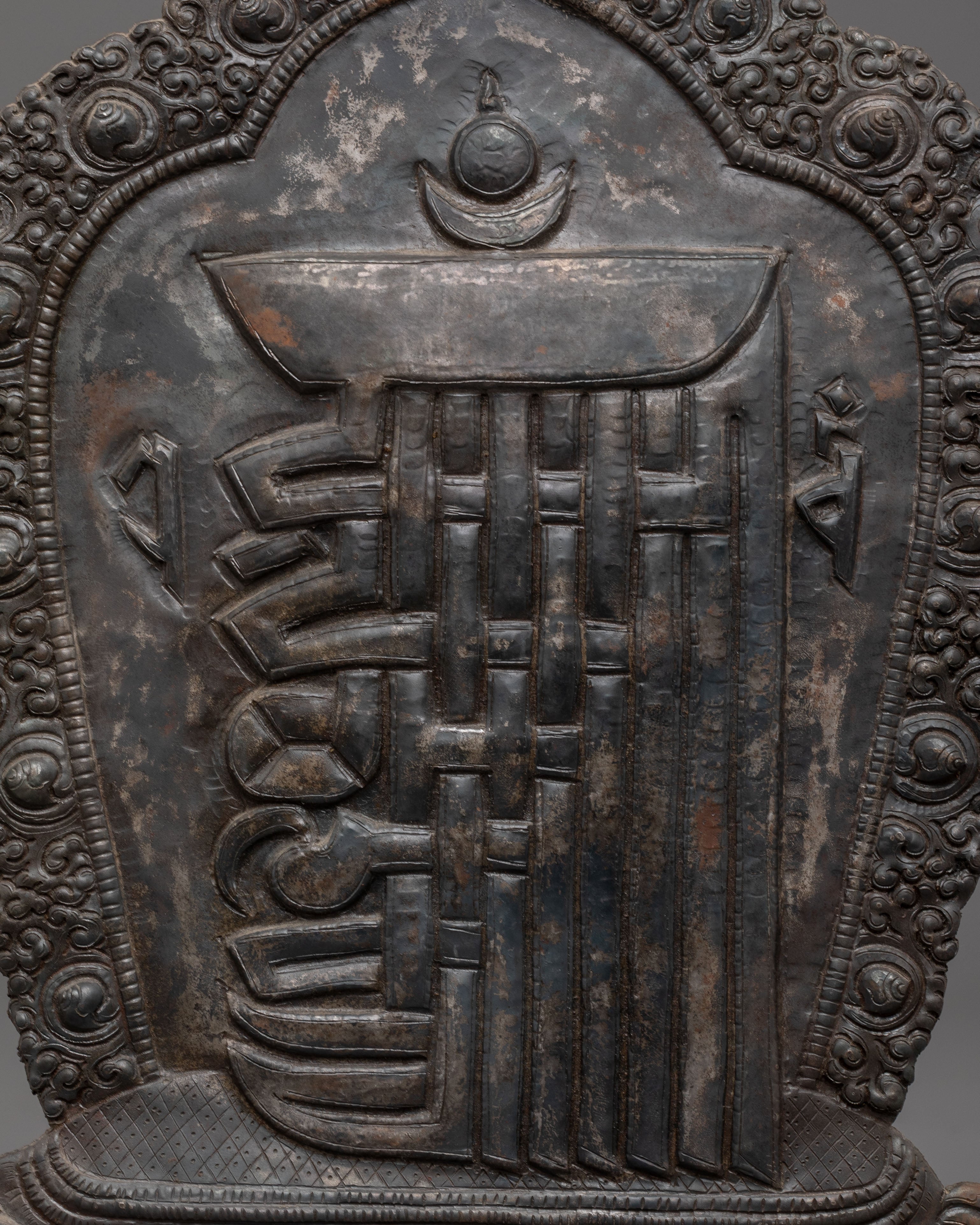 Iron Kala Chakra Wall Hanging | Buddhist Art for Spiritual Connection