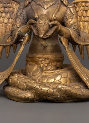 Handcrafted brass Naagkanya statue | Sacred Brass Home Altar Decor