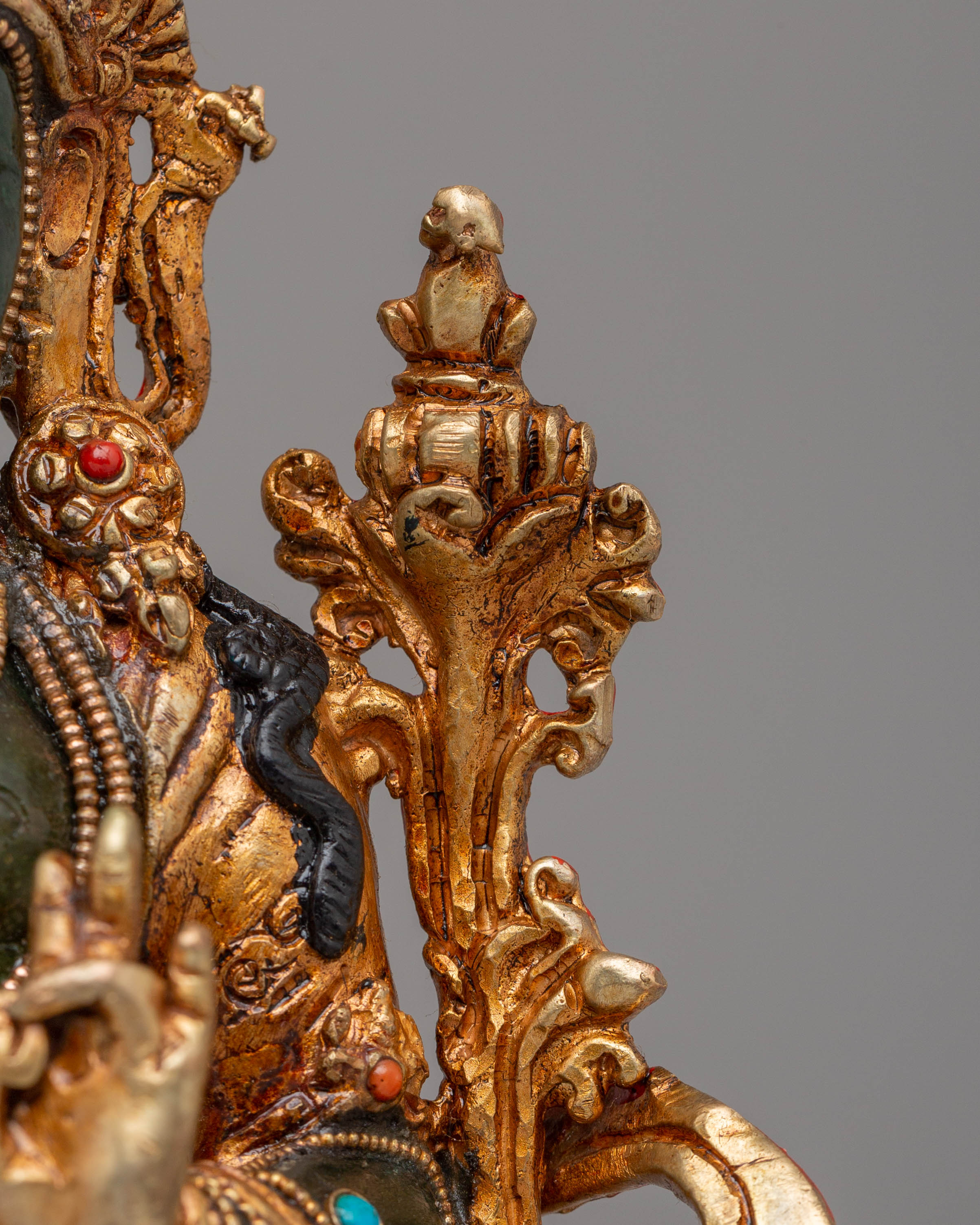 Handmade Shyama Tara Statue of Compassion | Green Tara Sculpture