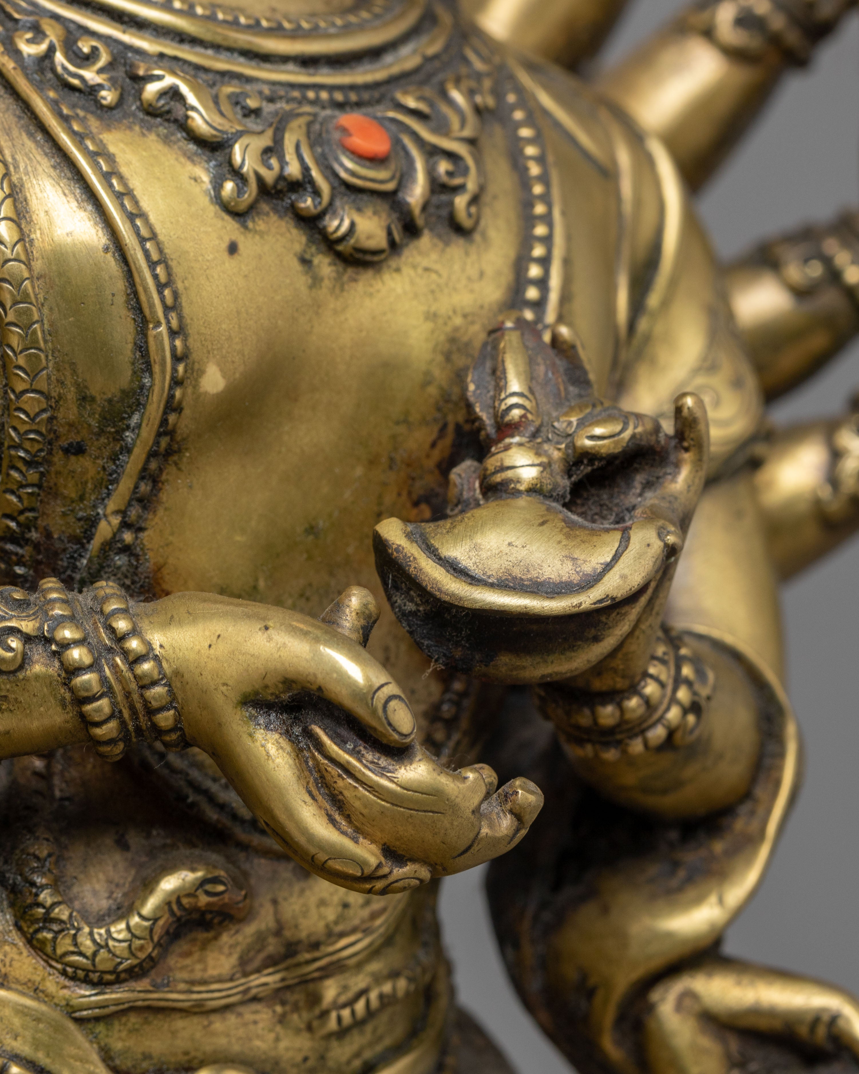 Handmade Nityanath Shiva Statue with Nandi | Bronze Mahadev Sculpture