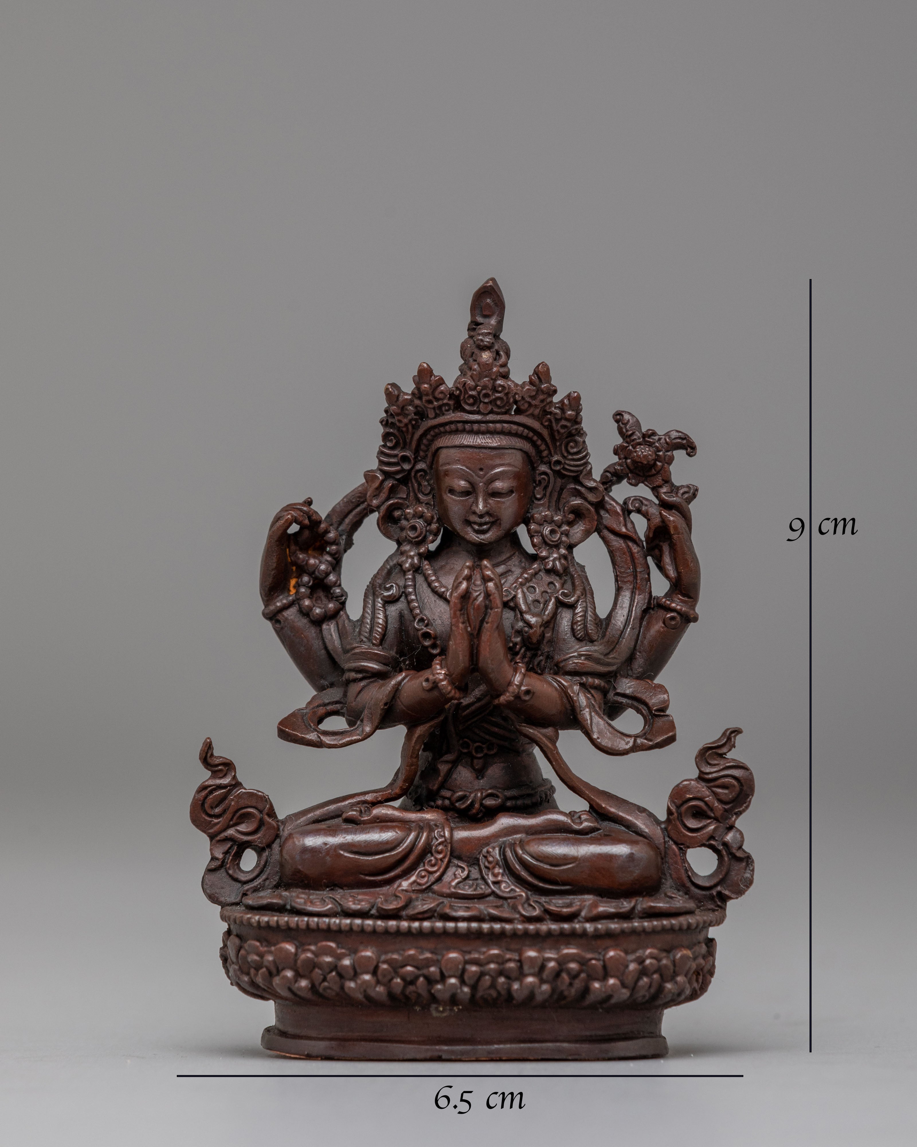 Machine Made Chenrezig Bodhisattva Statue | Ideal for Meditation