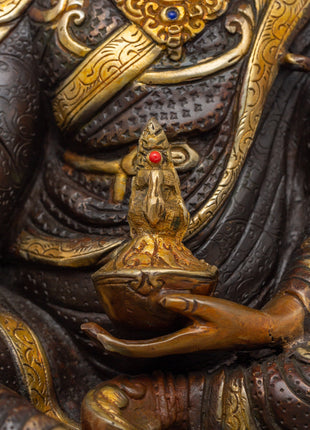 Guru Rinpoche Tantric Master Statue | Sacred Tibetan Buddhist Figurine
