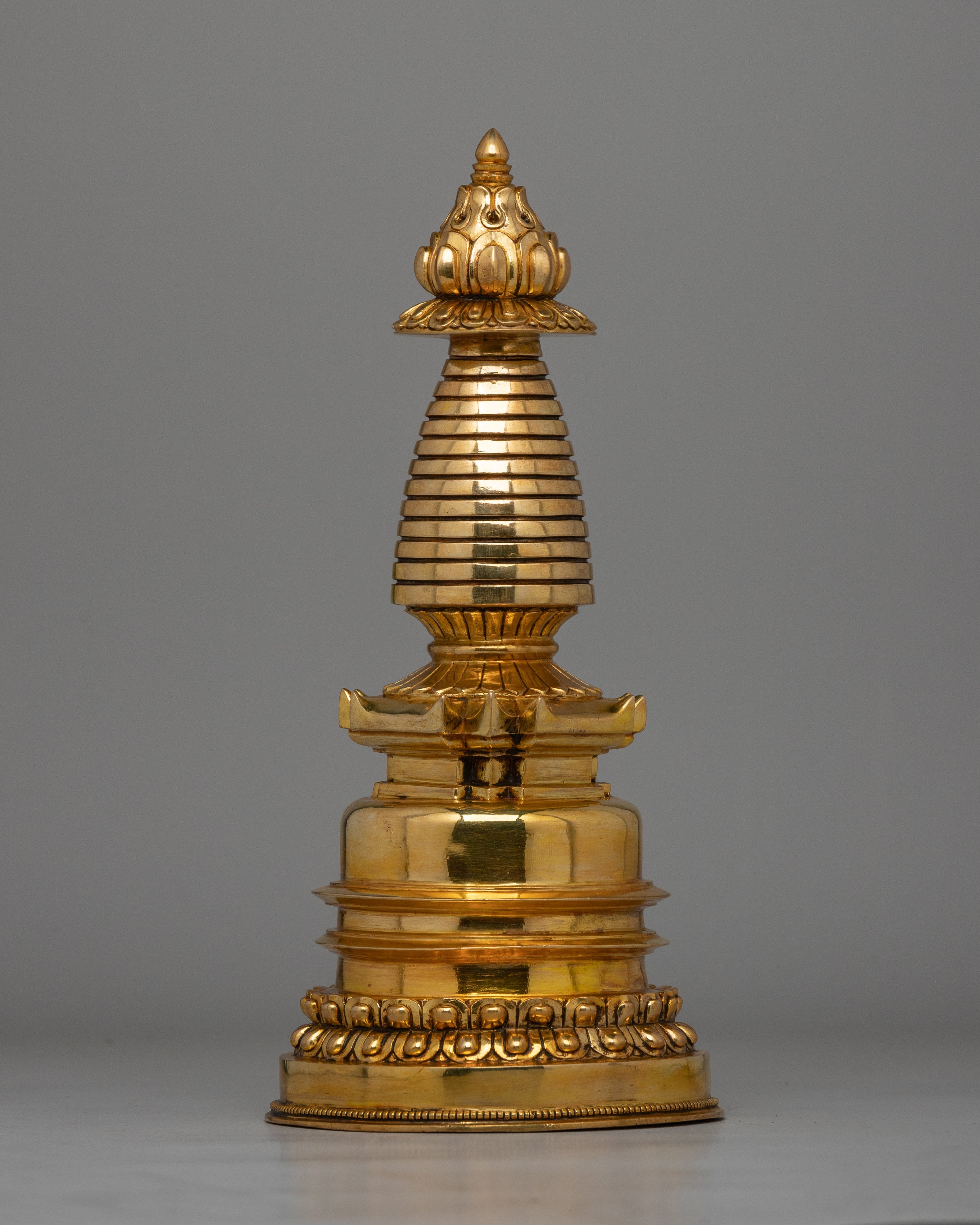 Traditional Tibetan Kadampa Chaitya Stupa | Spiritual Decor for Meditation Altar