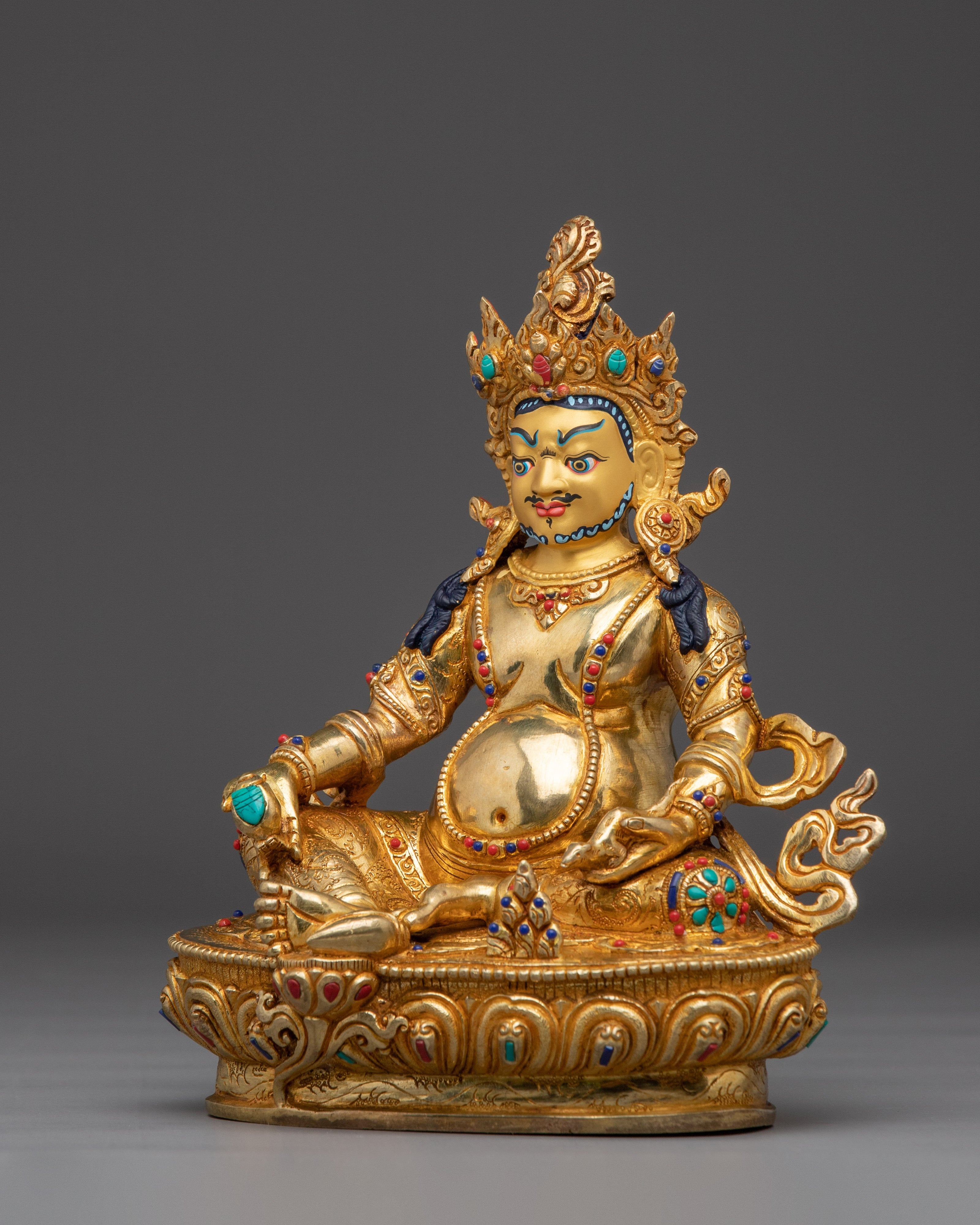 Divine Wealth Guardian Dzambhala Sculpture | Symbol of Abundance