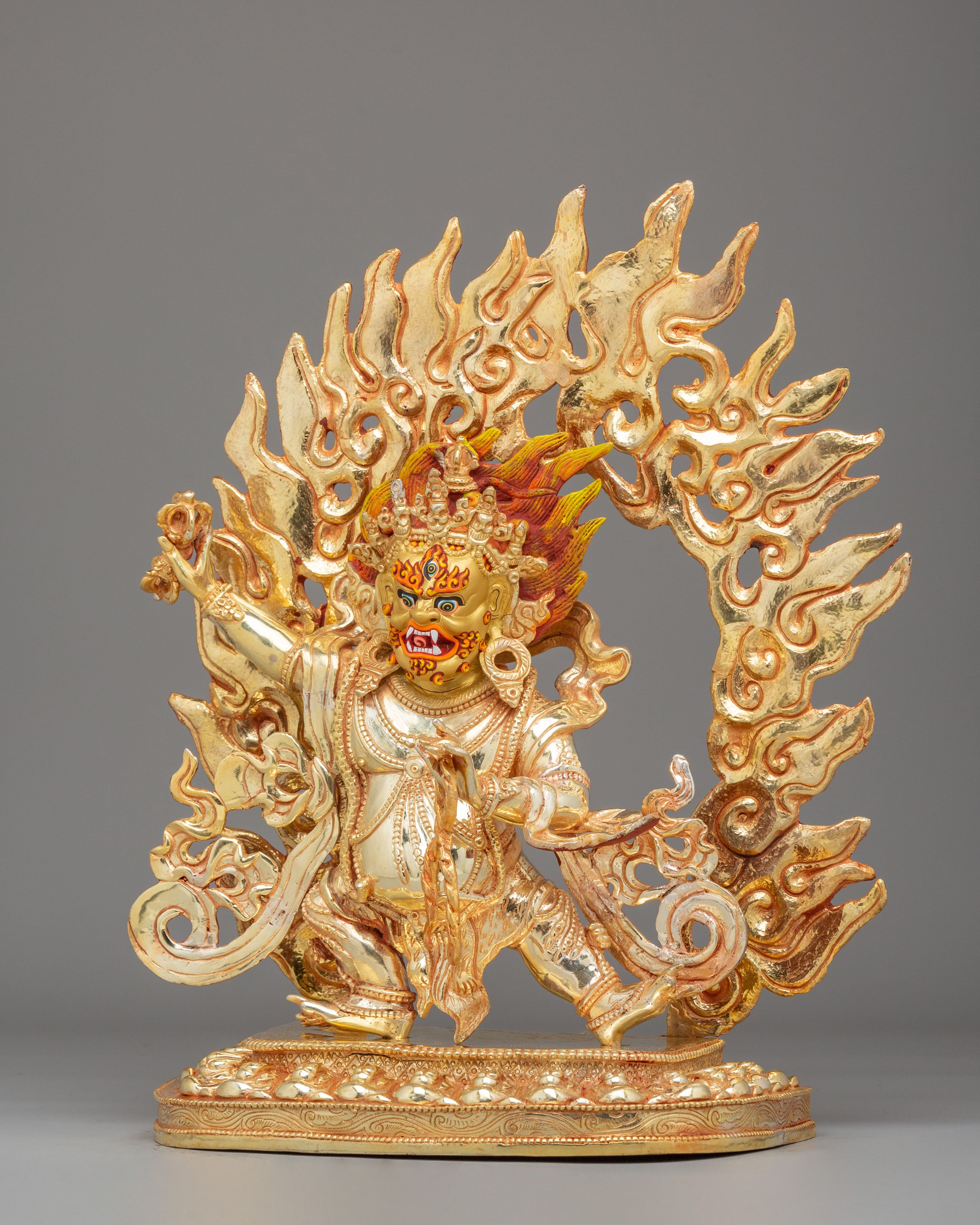 Handcrafted Sacred Vajrapani Statue | Spiritual Protector Art