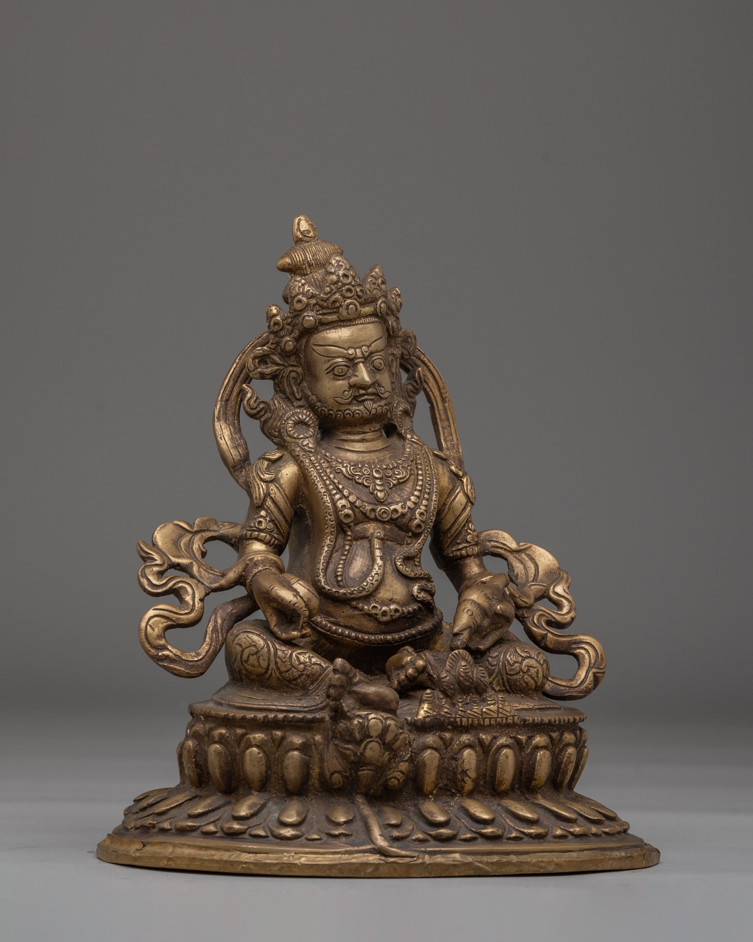 Handcrafted Dzambhala Statue of Wealth | Blessings of Wealth and Generosity