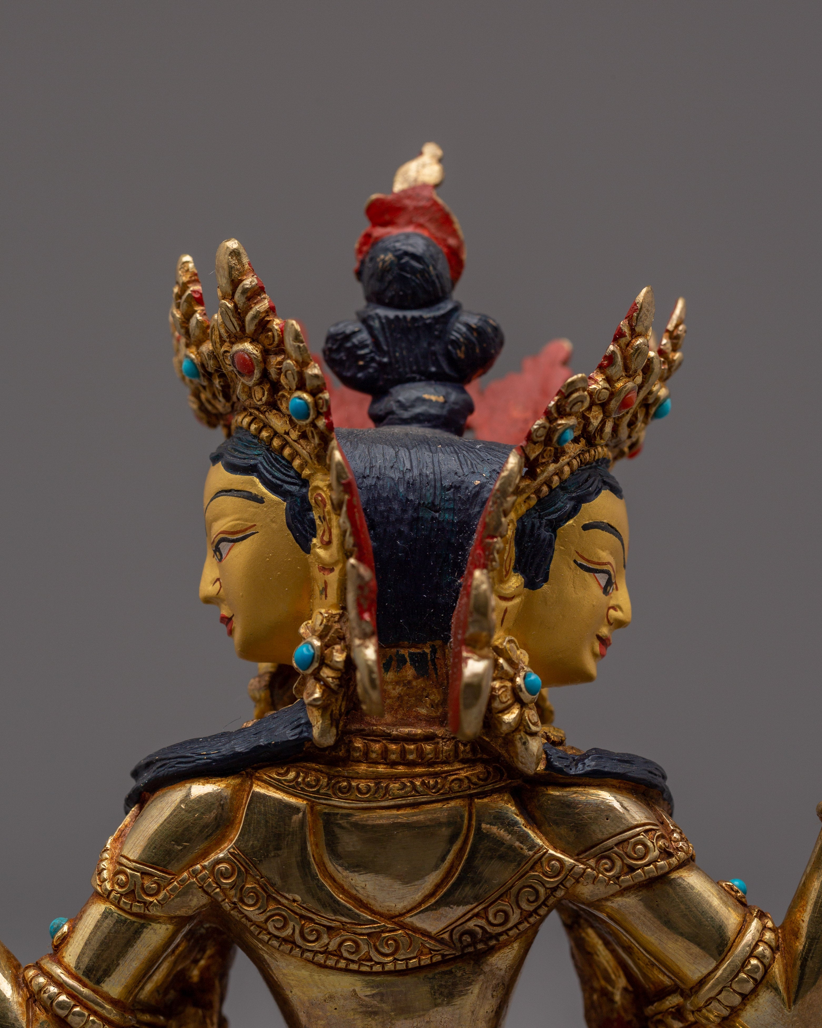 Spiritual Prosperity Icon Vasudhara | Tibetan Art for Abundance