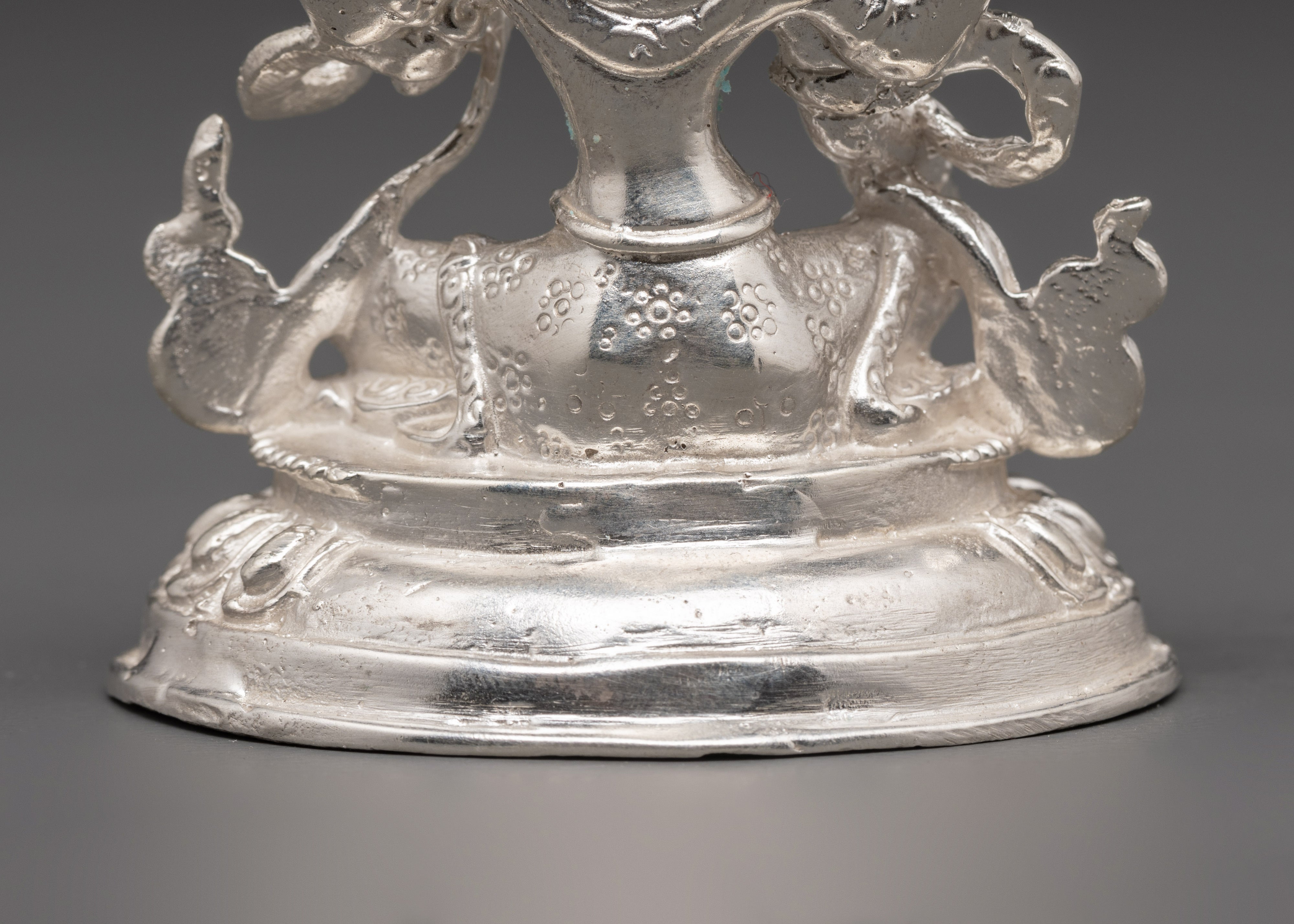 Handcrafted 98% Silver Lakshmi Idol | Spiritual Hindu Altar Statue