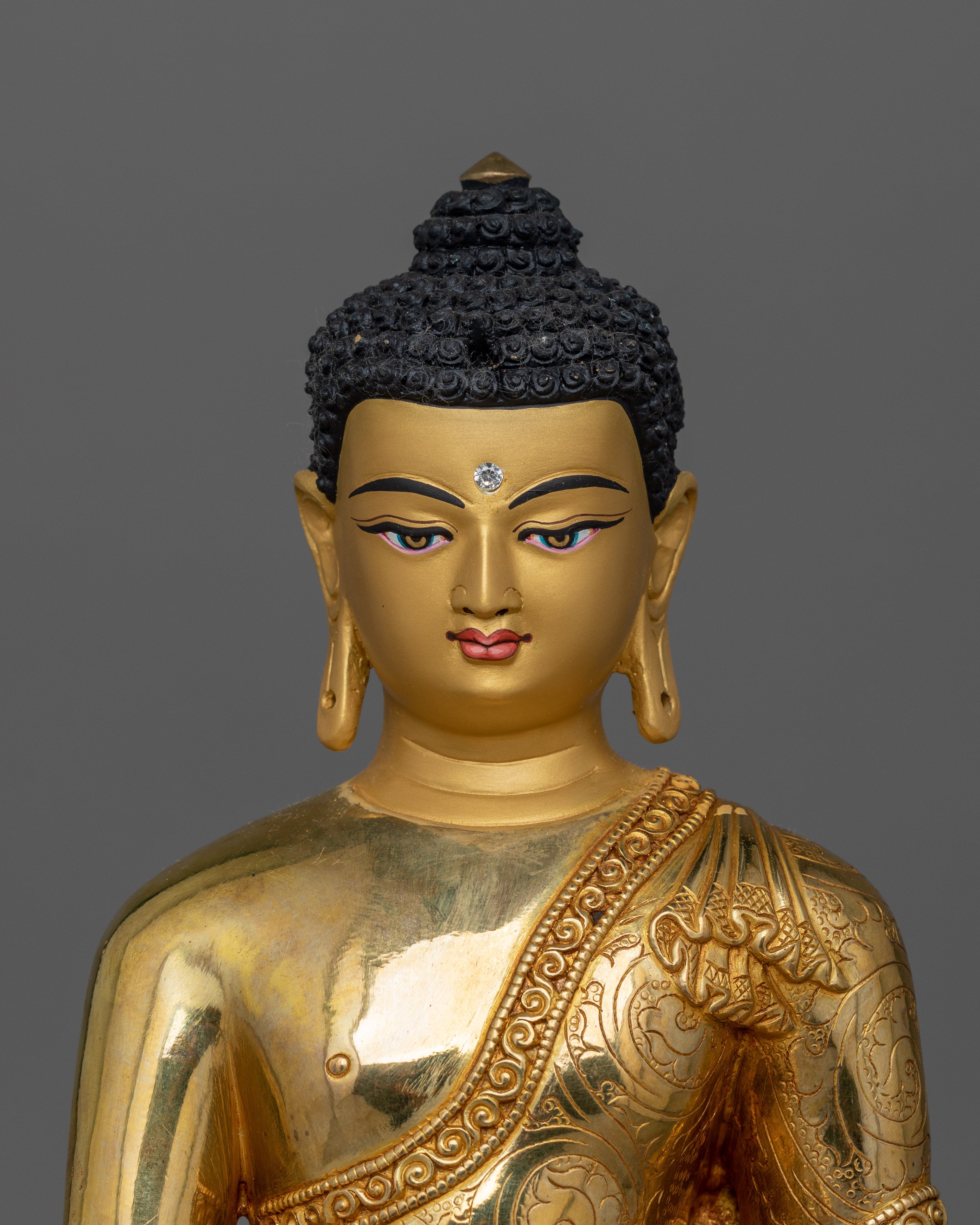 Himalayan Siddhartha Gautama with Crown Sculpture | The Buddha of Enlightenment