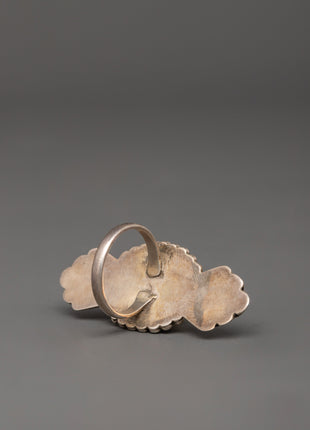 Sterling Silver Ring with Artificial Stone | Lightweight Jewelry