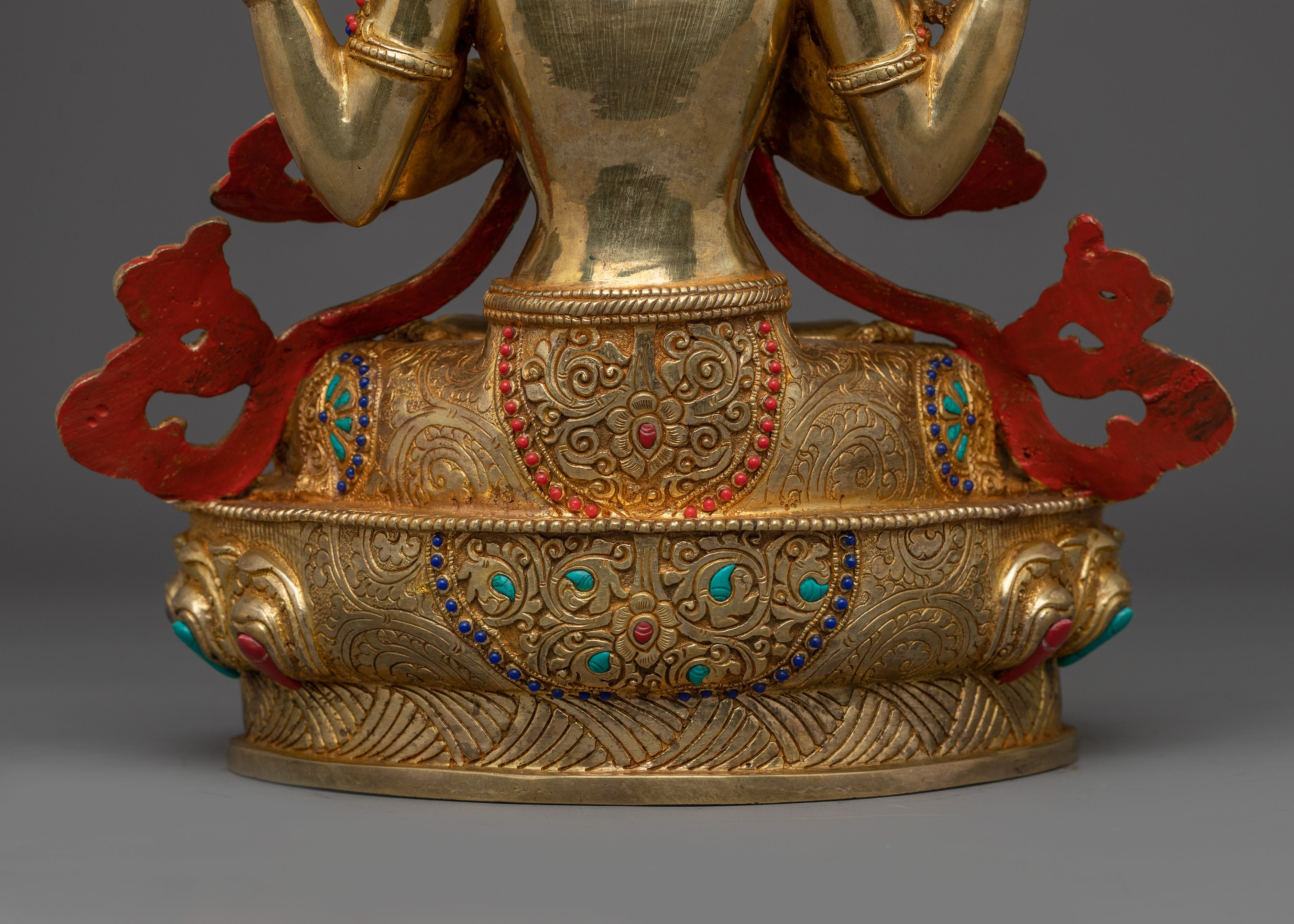 Tear of Compassion Chenrezig Statue | Traditional Artwork