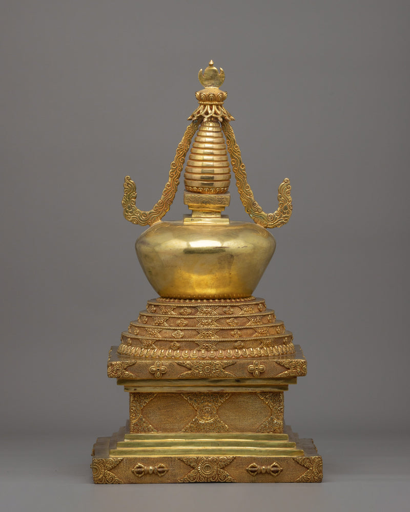 Namgyal Chorten Stupa | Gold-Plated Tibetan Buddhist Shrine