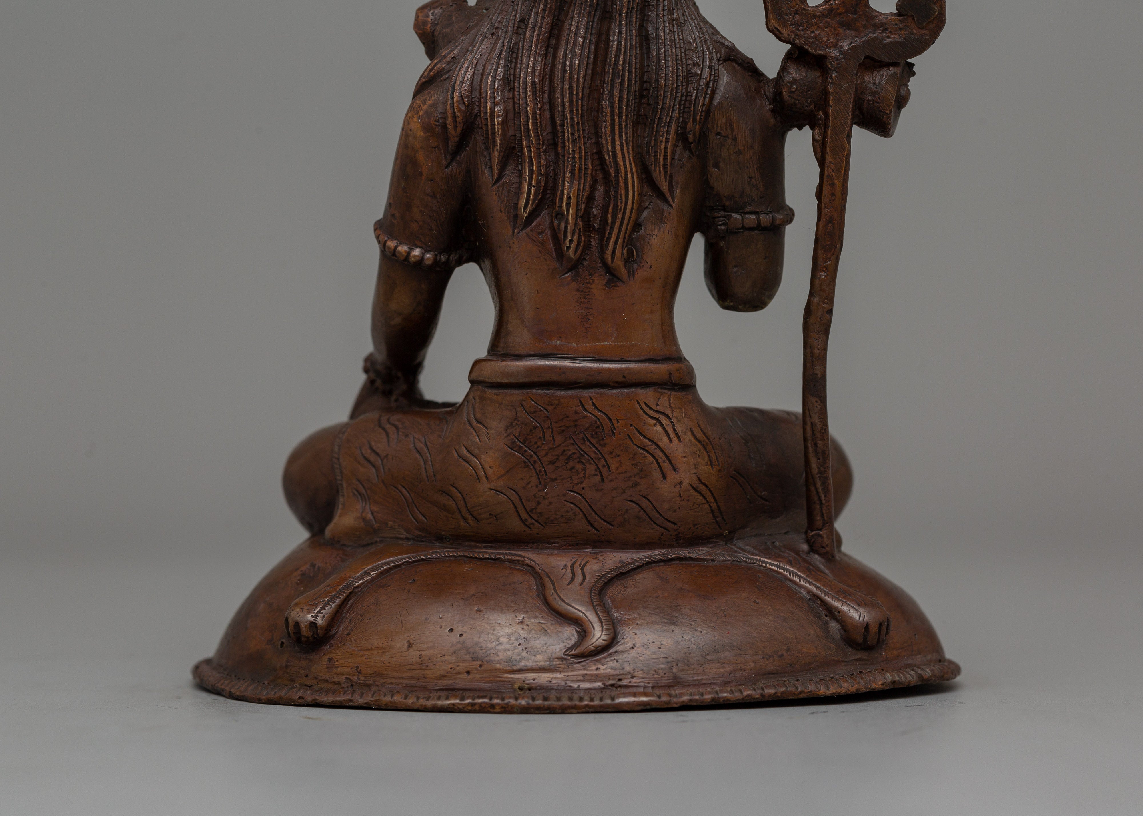 Oxidized Copper Shiva Statue | The Lord of Transformation