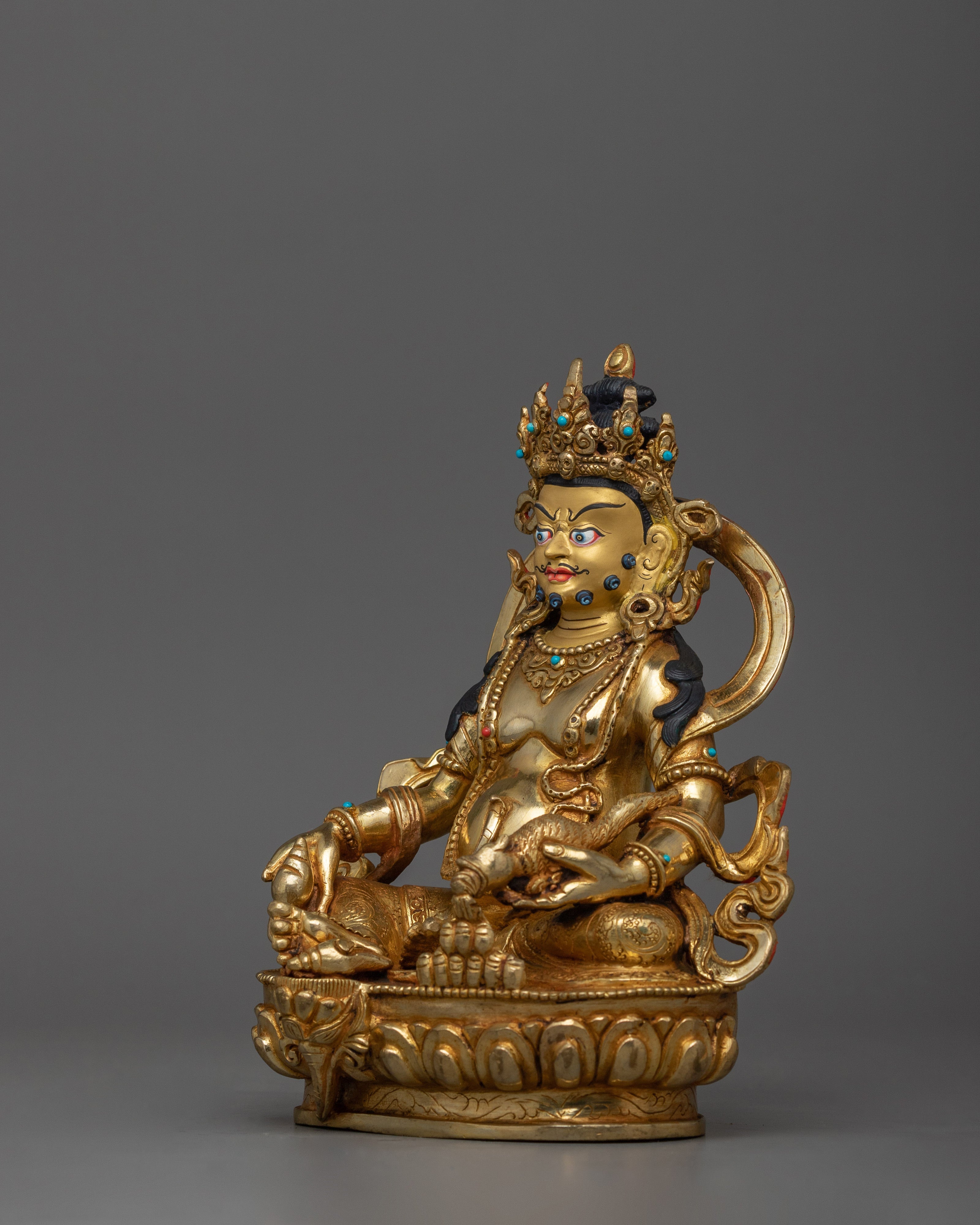Himalayan Statue of Dzambhala | Wealth Deity Sculpture