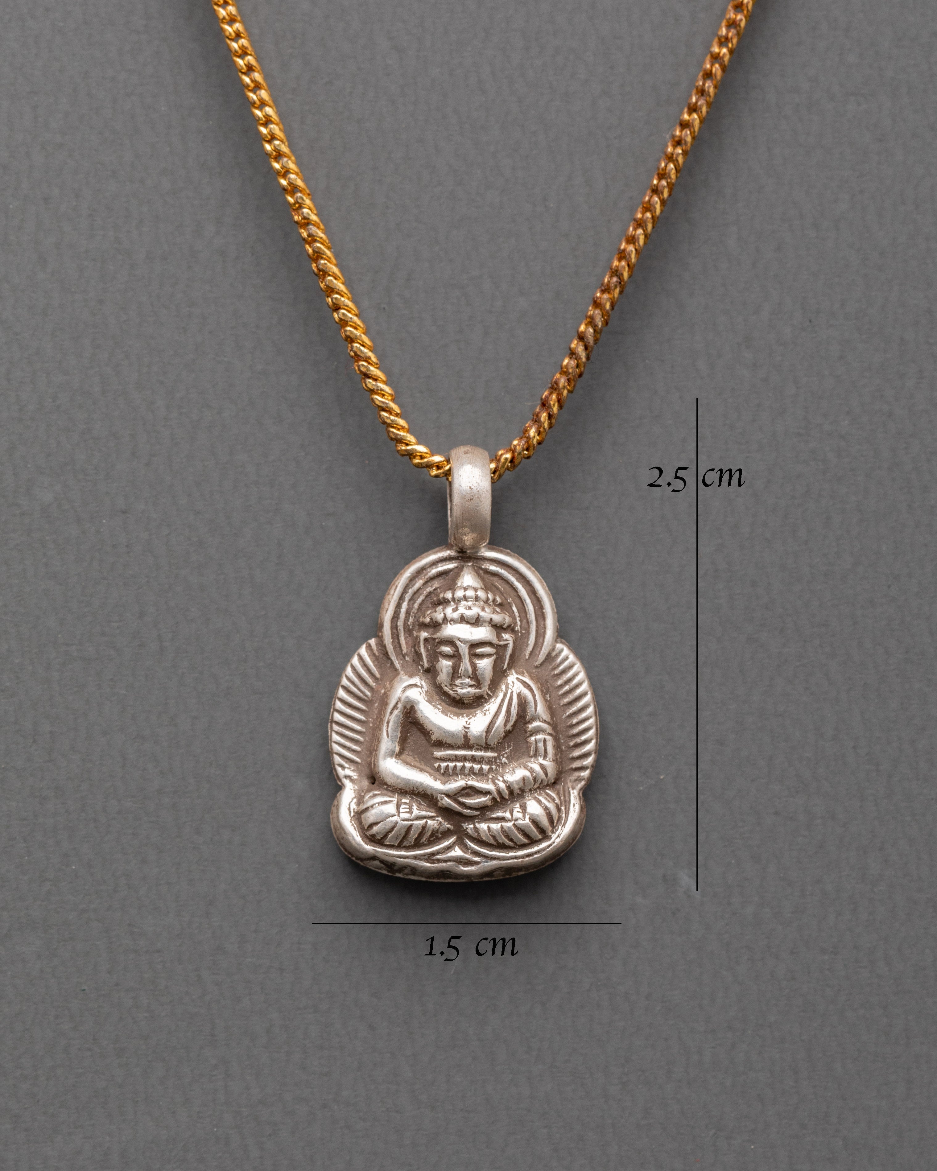Amitabha Buddha  Spiritual Locket | Sterling Silver Sacred Pendant