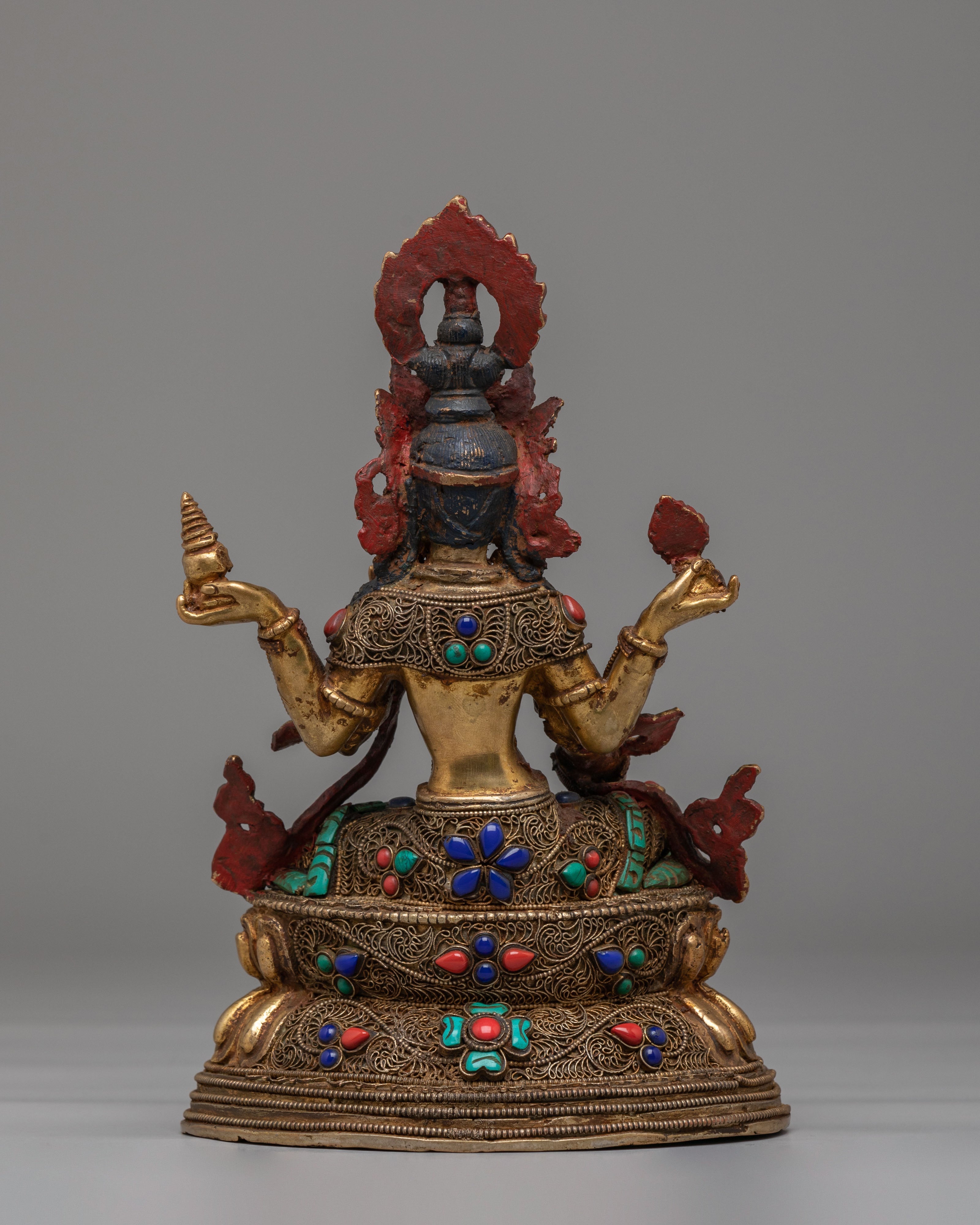 Hindu Divine Mother Laxmi Statue | Handcrafted Himalayan Sacred Art