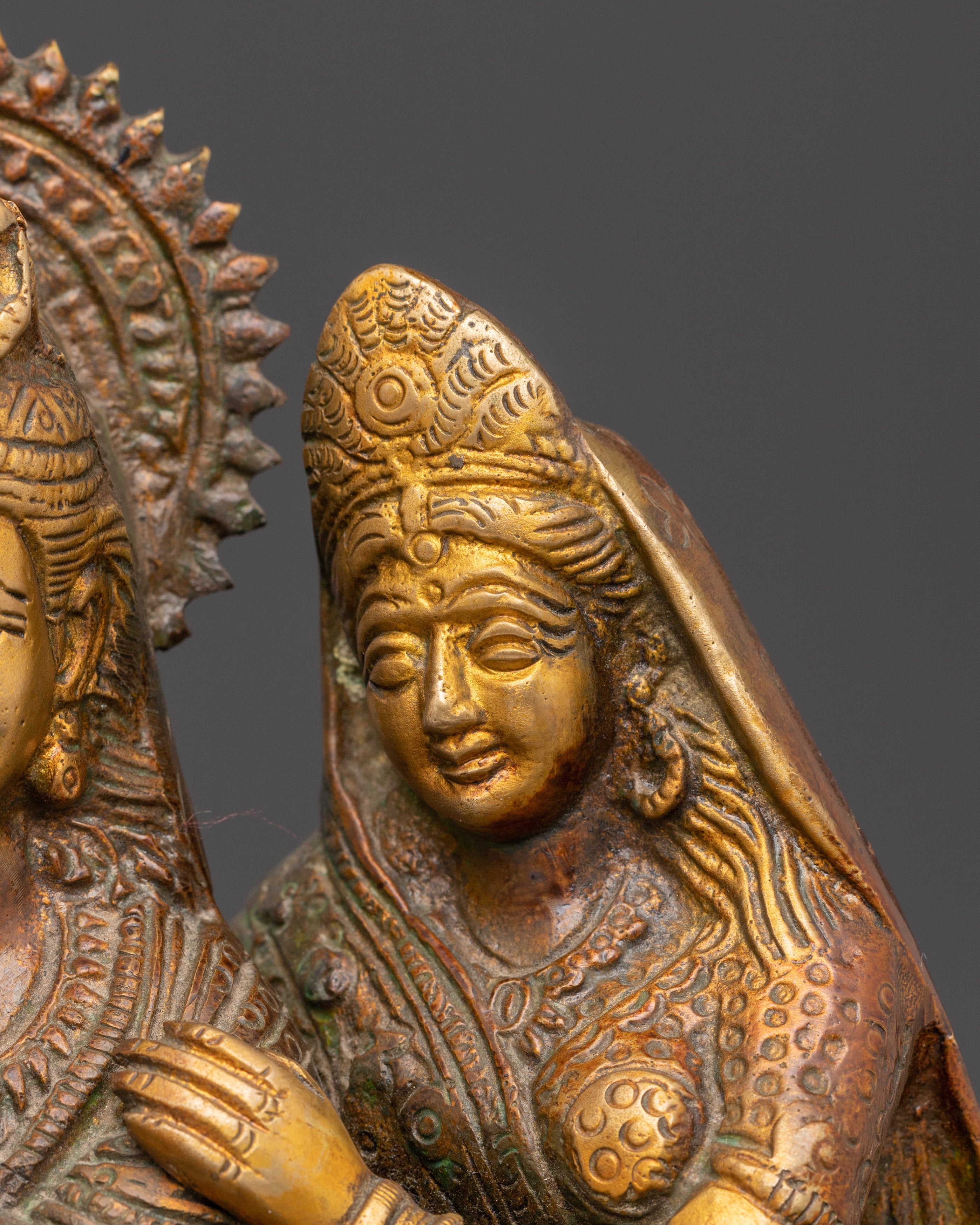 Statue of Radha and Krishna | Brass Radha Krishna Hindu Art