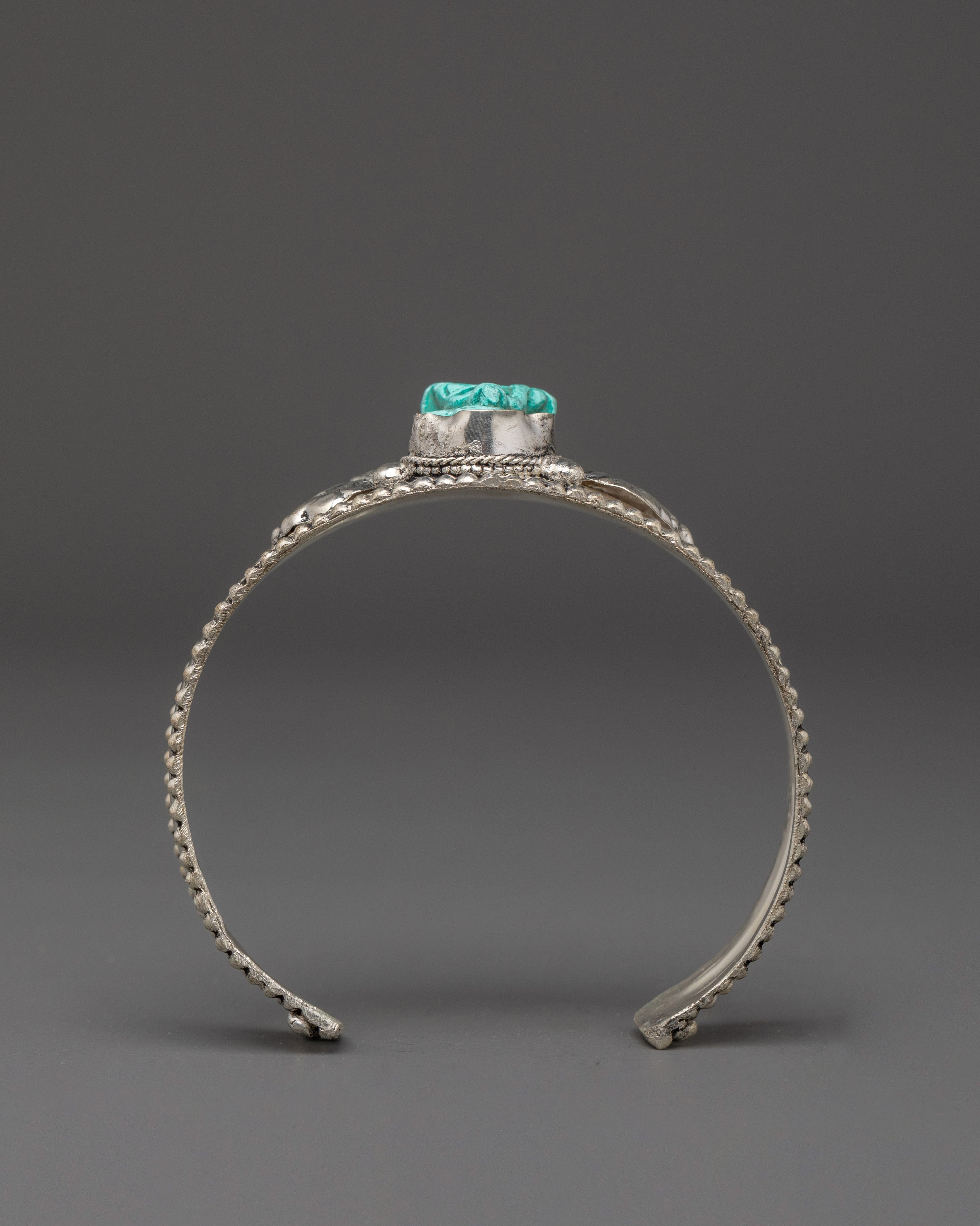 Tibetan spiritual Jewelry |  Turquoise Cuff Bracelet for Healing