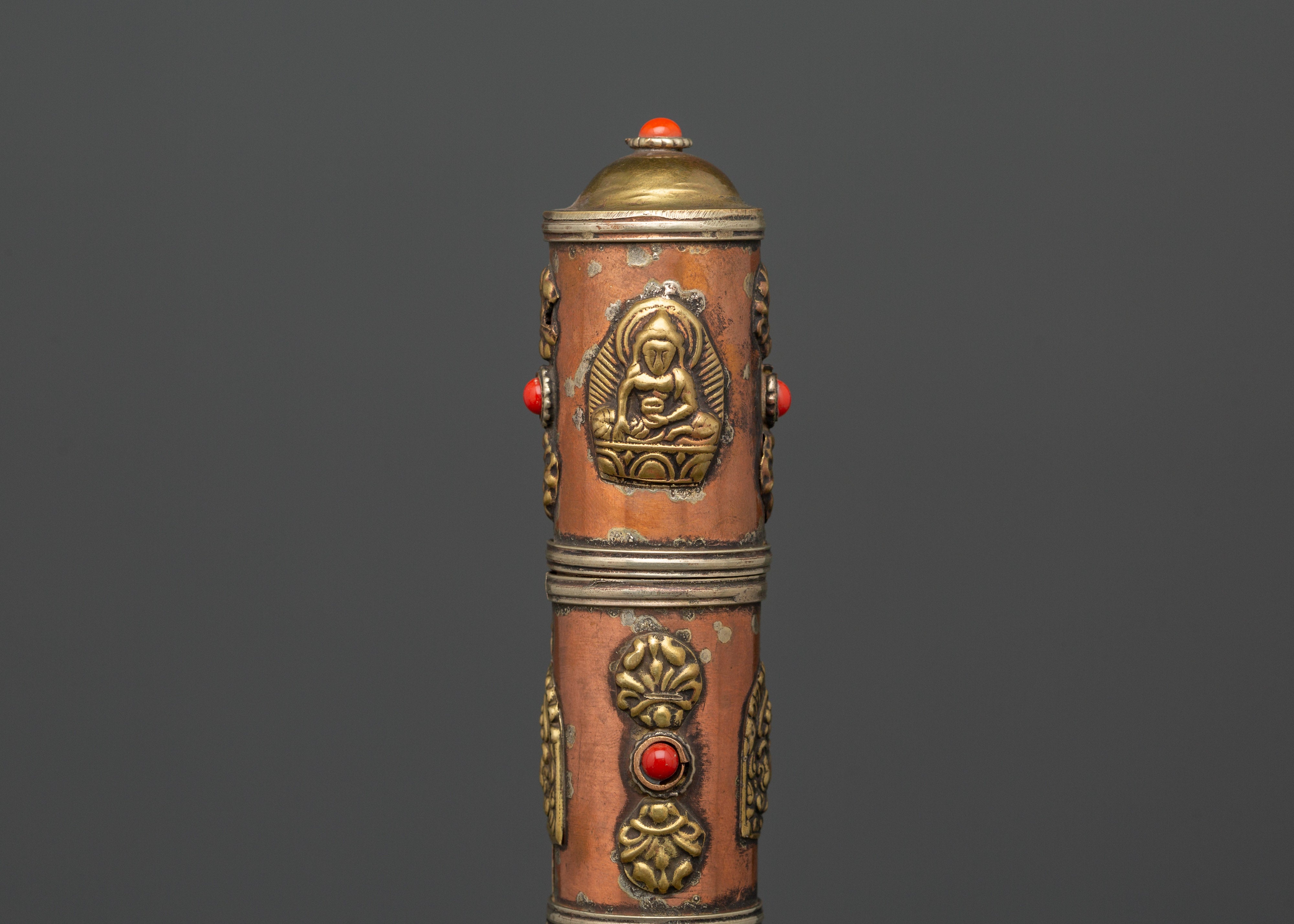 Tibetan Incense Holder with Brass | Spiritual Home Decor