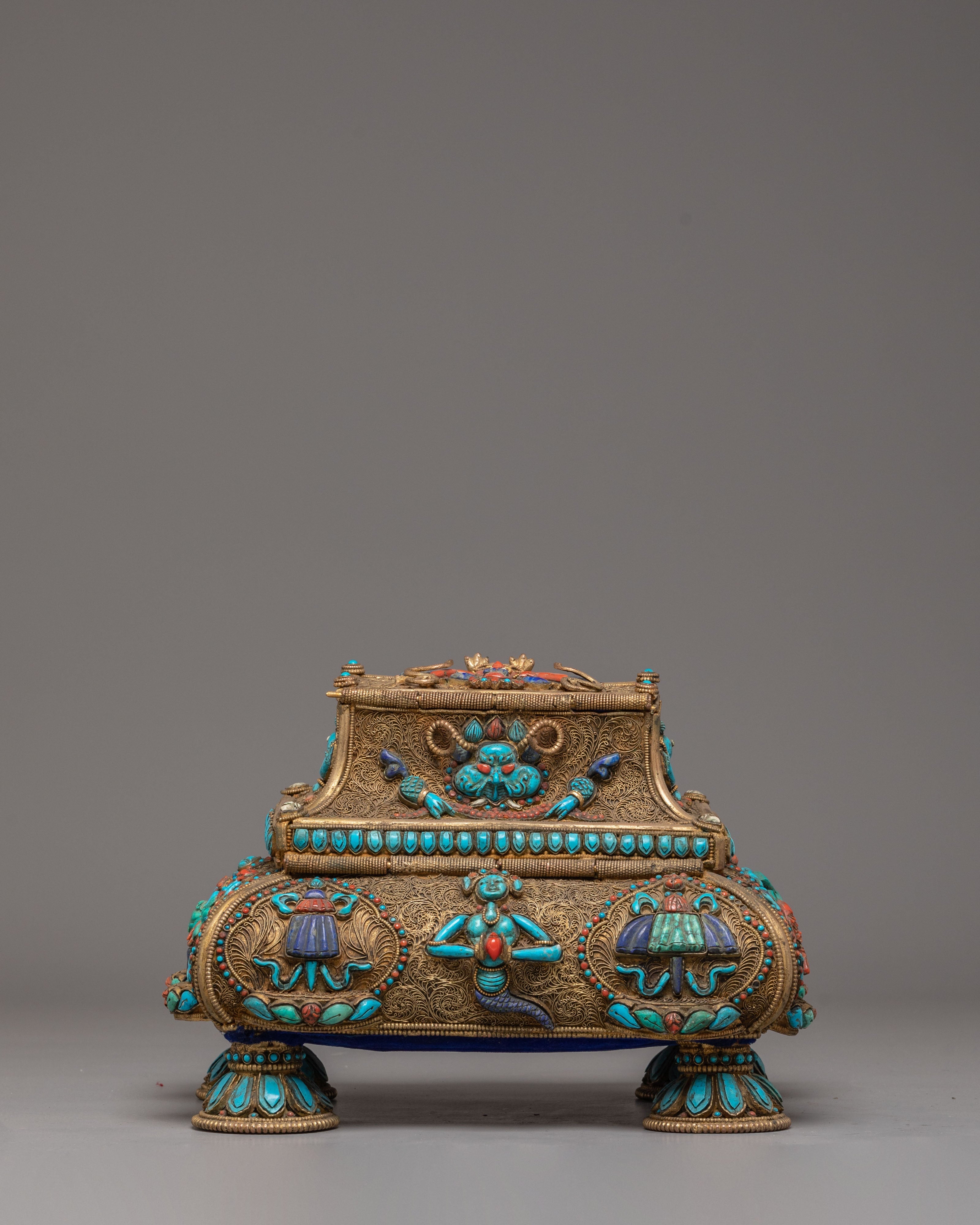 Handmade Tibetan Treasure Box Set | Himalayan Ritual Boxes