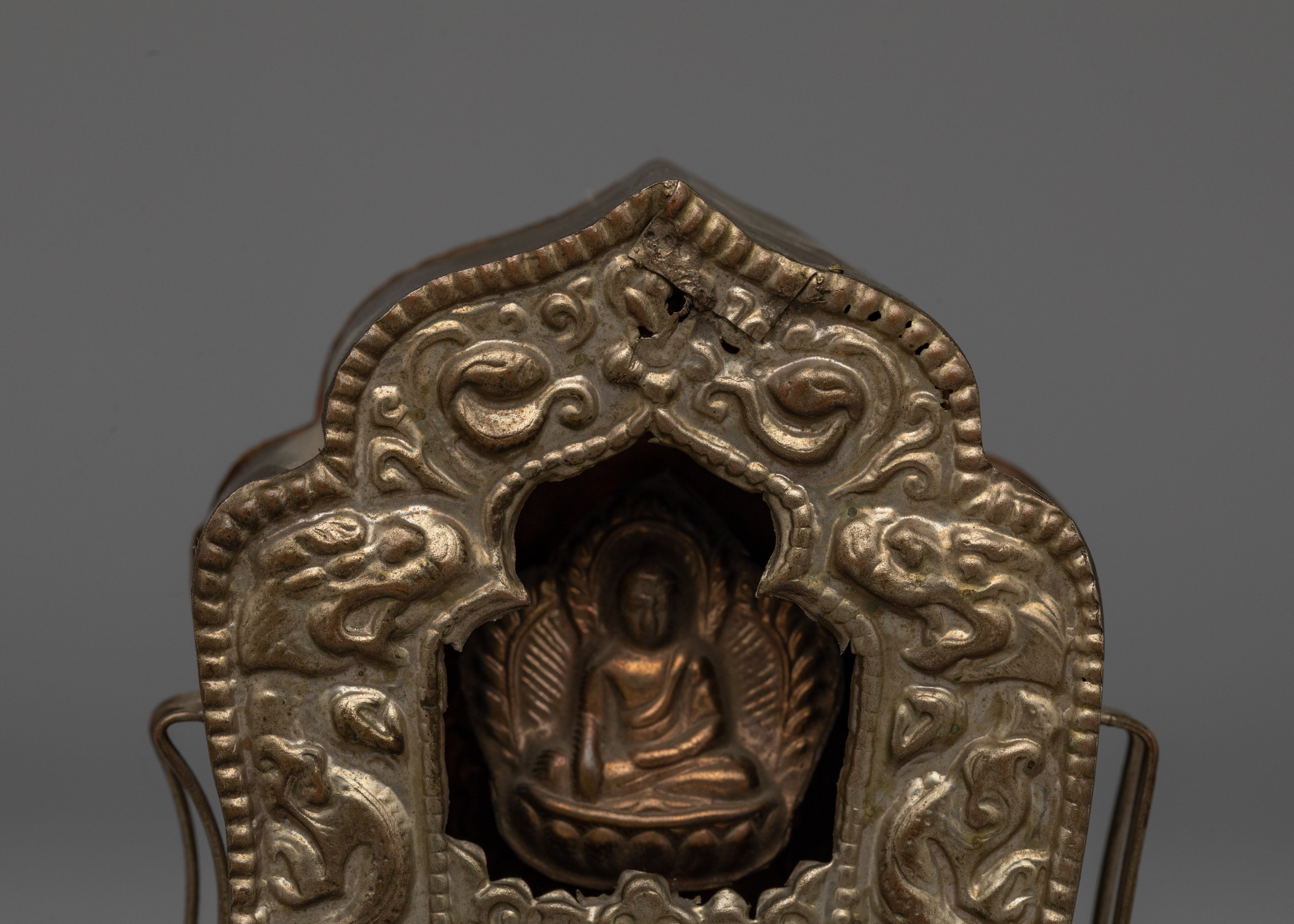 Handcrafted Tibetan Ghau Box | Sacred Buddhist Amulet Holder