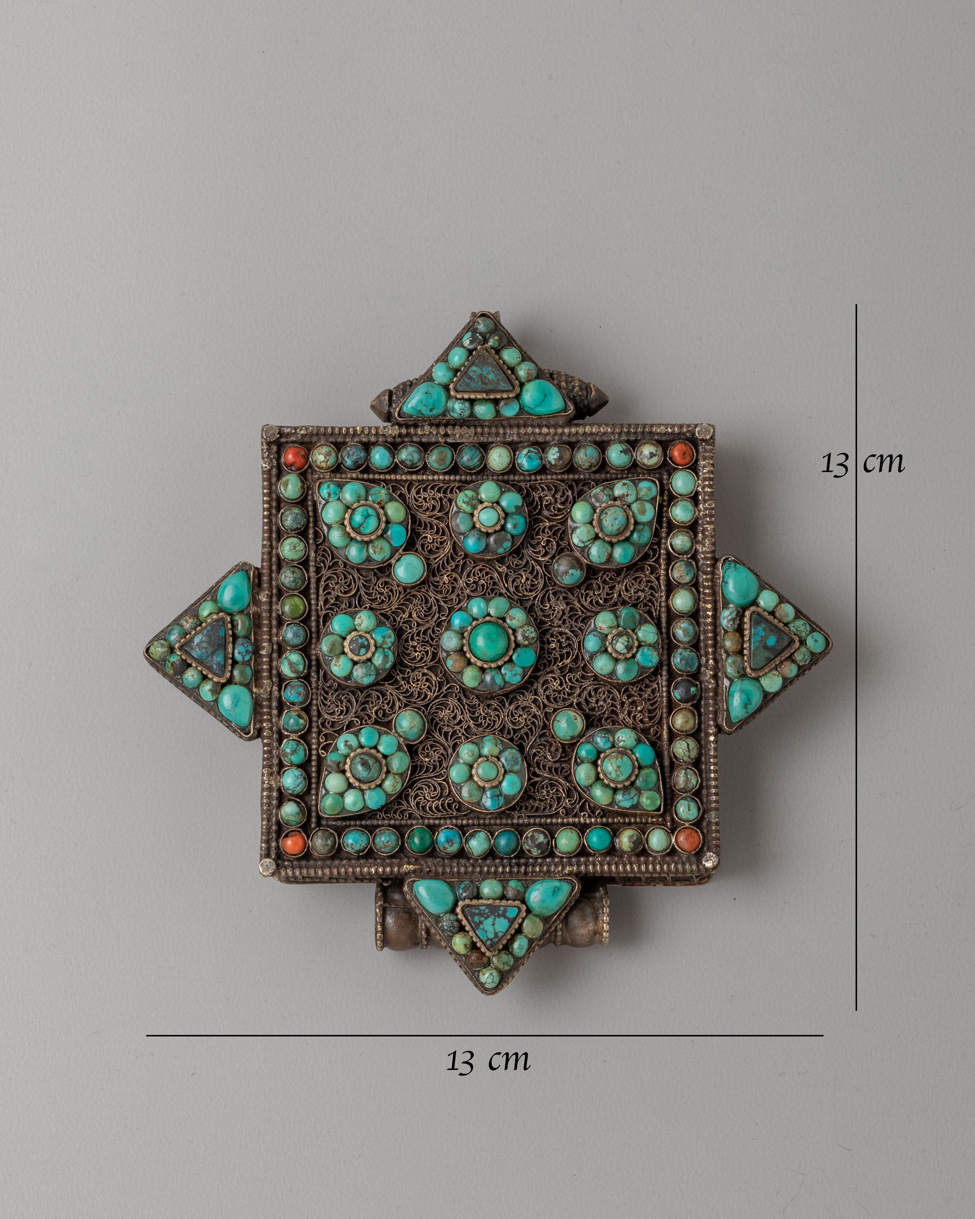 Spiritual Ghau Pendant Locket | Handcrafted Spiritual Jewelry