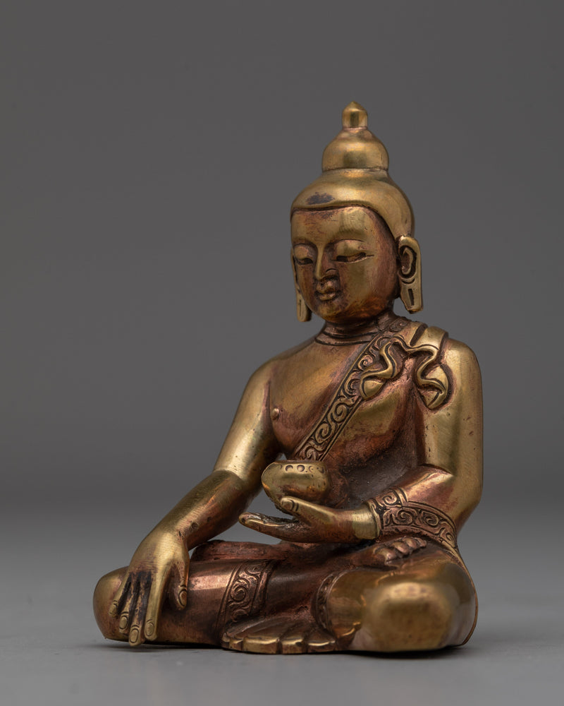 Shakyamuni Copper Buddha Statue | Sacred Meditation Decor for Spiritual Home or Altar