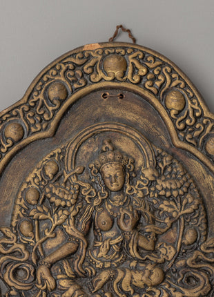Green Tara Wall Hanging Statue | Sacred Symbol of Compassion & Protection