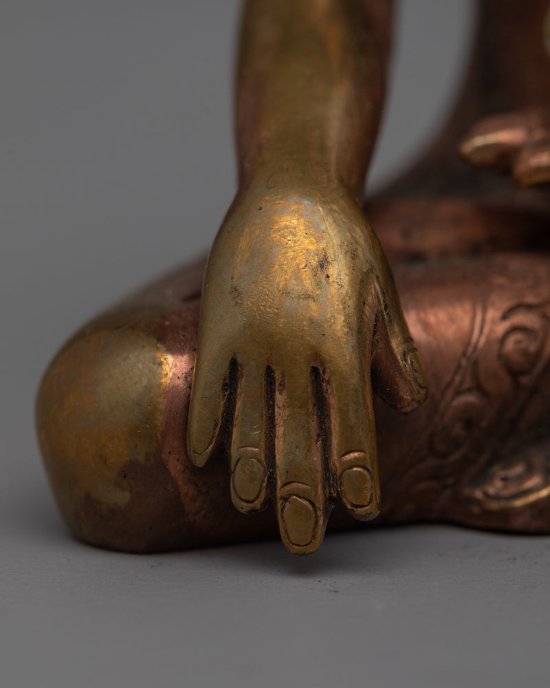 Copper Statue of Buddha | Shakyamuni Buddha Sculpture for Spiritual Altar