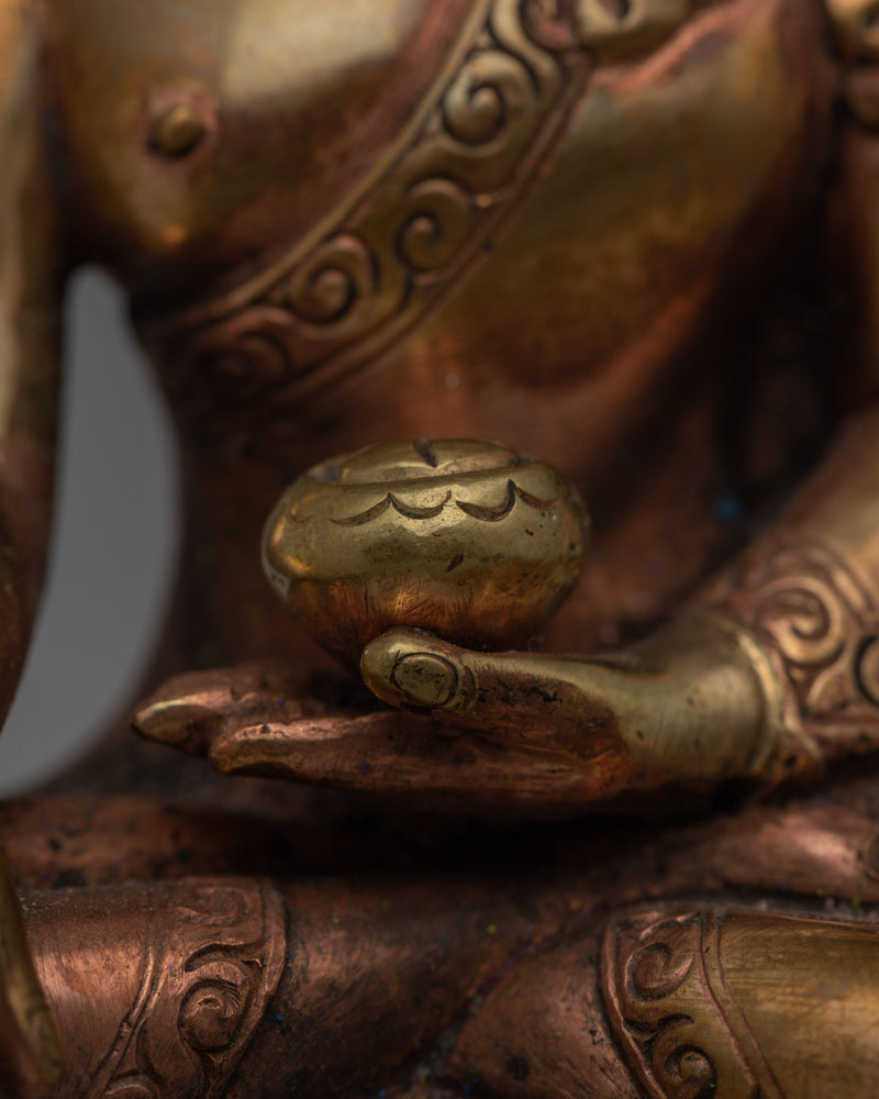 Copper Statue of Buddha | Shakyamuni Buddha Sculpture for Spiritual Altar