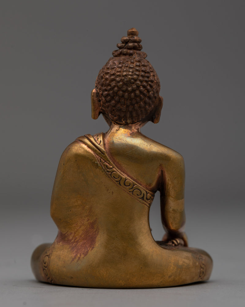 Copper Statue of Buddha | Shakyamuni Buddha Sculpture for Spiritual Altar