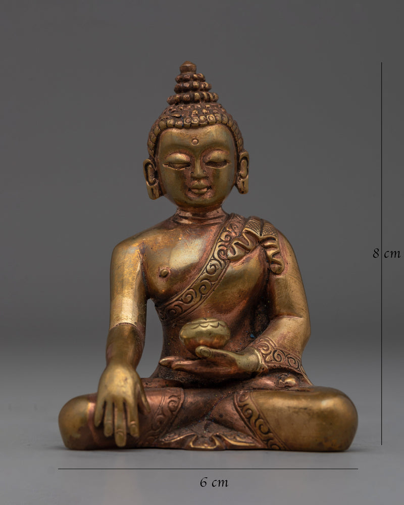 Copper Statue of Buddha | Shakyamuni Buddha Sculpture for Spiritual Altar