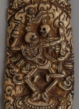 Citipati Carved Apron | Artisan Spiritual Bone Carving