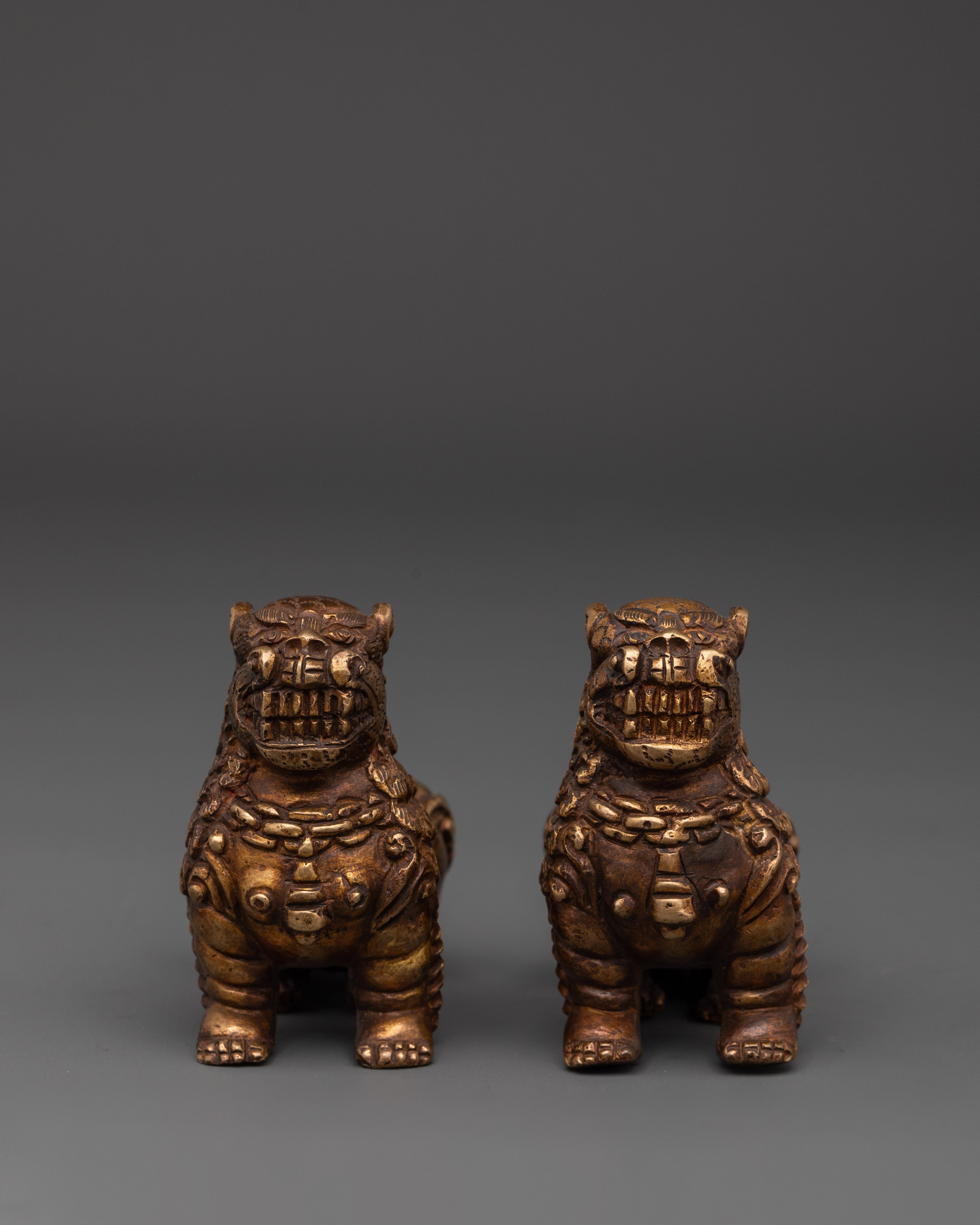 Sacred Guardian Lion Statue Set Spiritual Protection